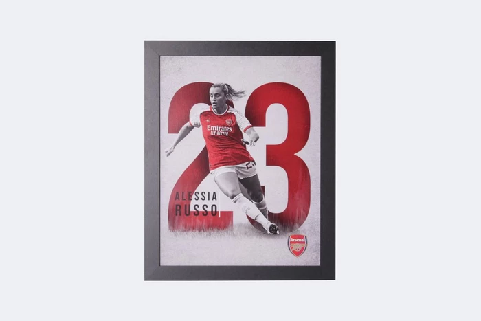 Arsenal 23/24 Framed RUSSO Profile Print