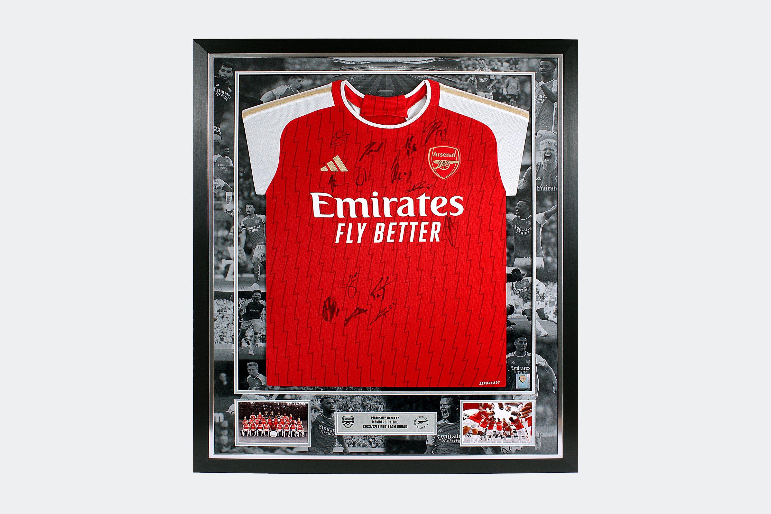 Arsenal 23/24 Framed Signed Squad Shirt