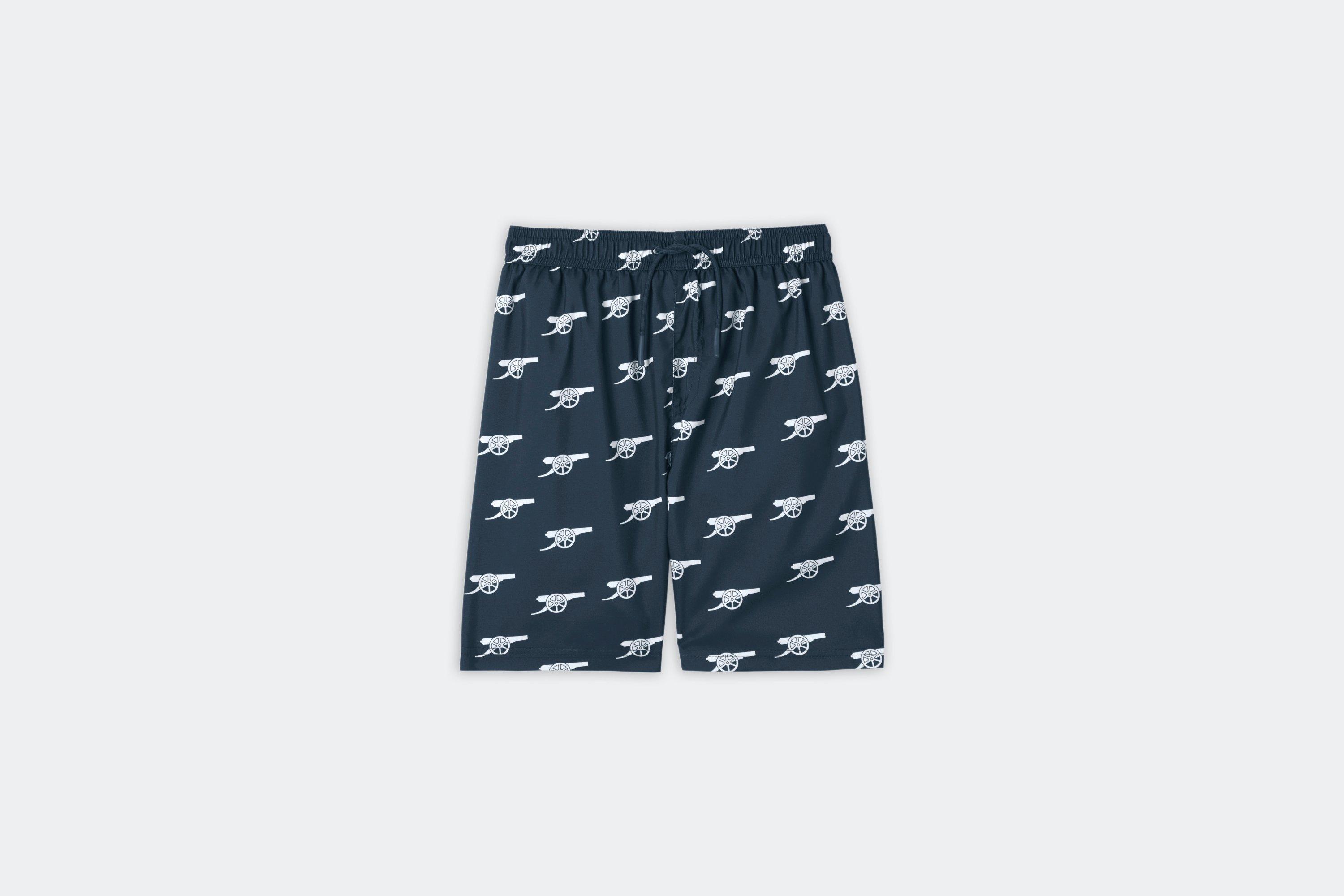 Arsenal Boys Navy Cannon Print Swim Shorts