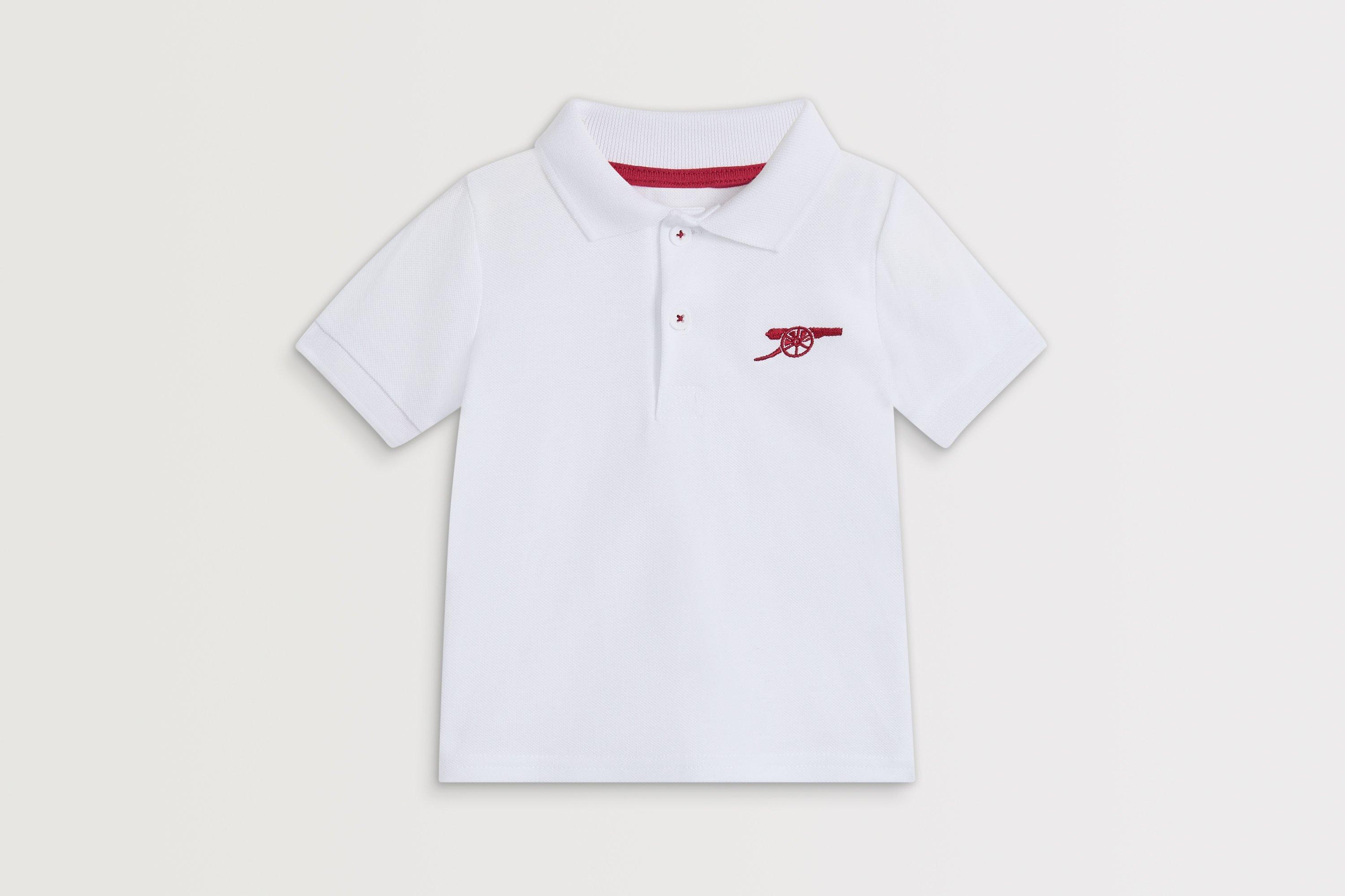 Arsenal Baby Cannon White Polo Shirt