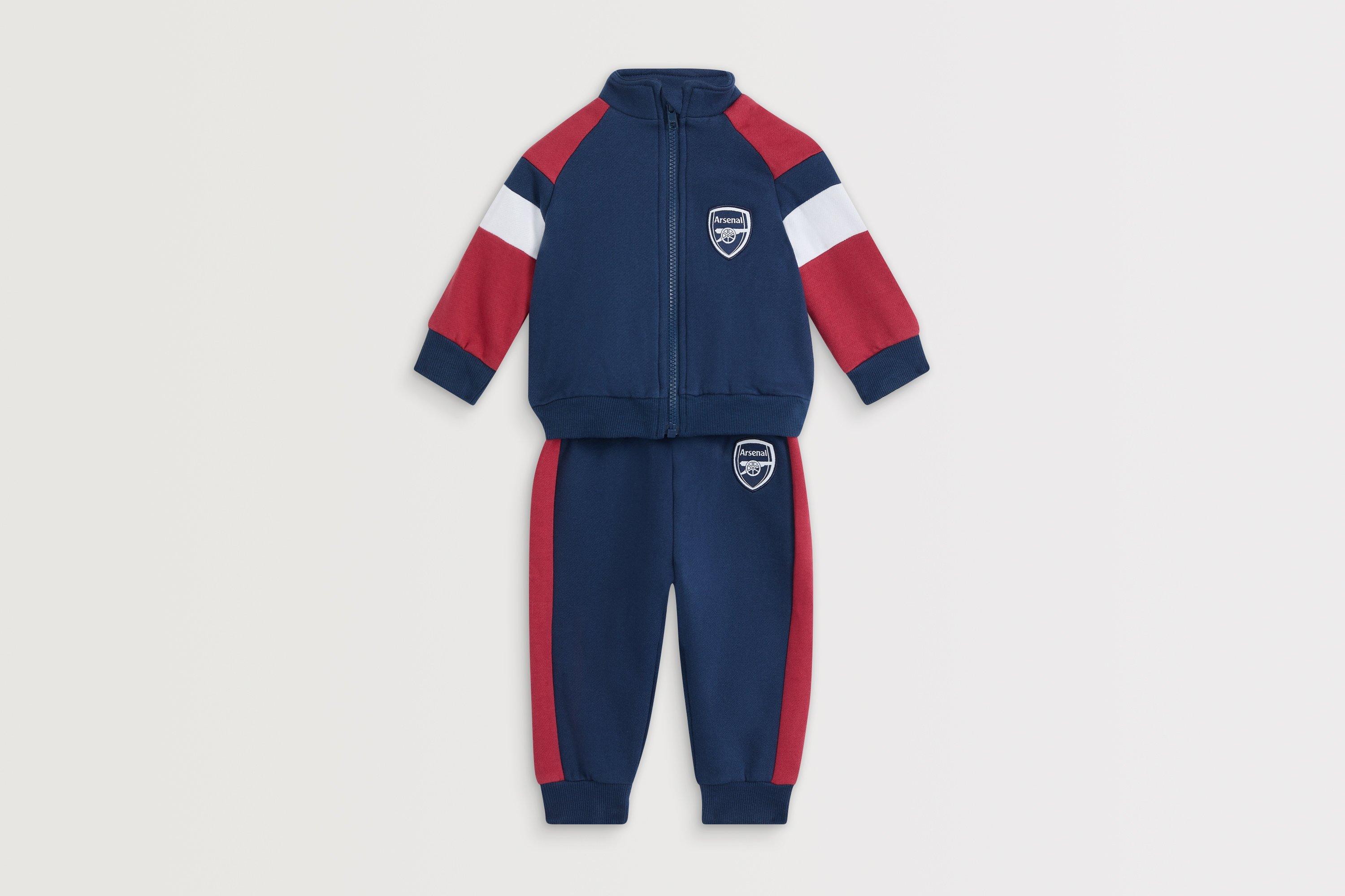 Arsenal Baby Crest Zip-Up Navy Set