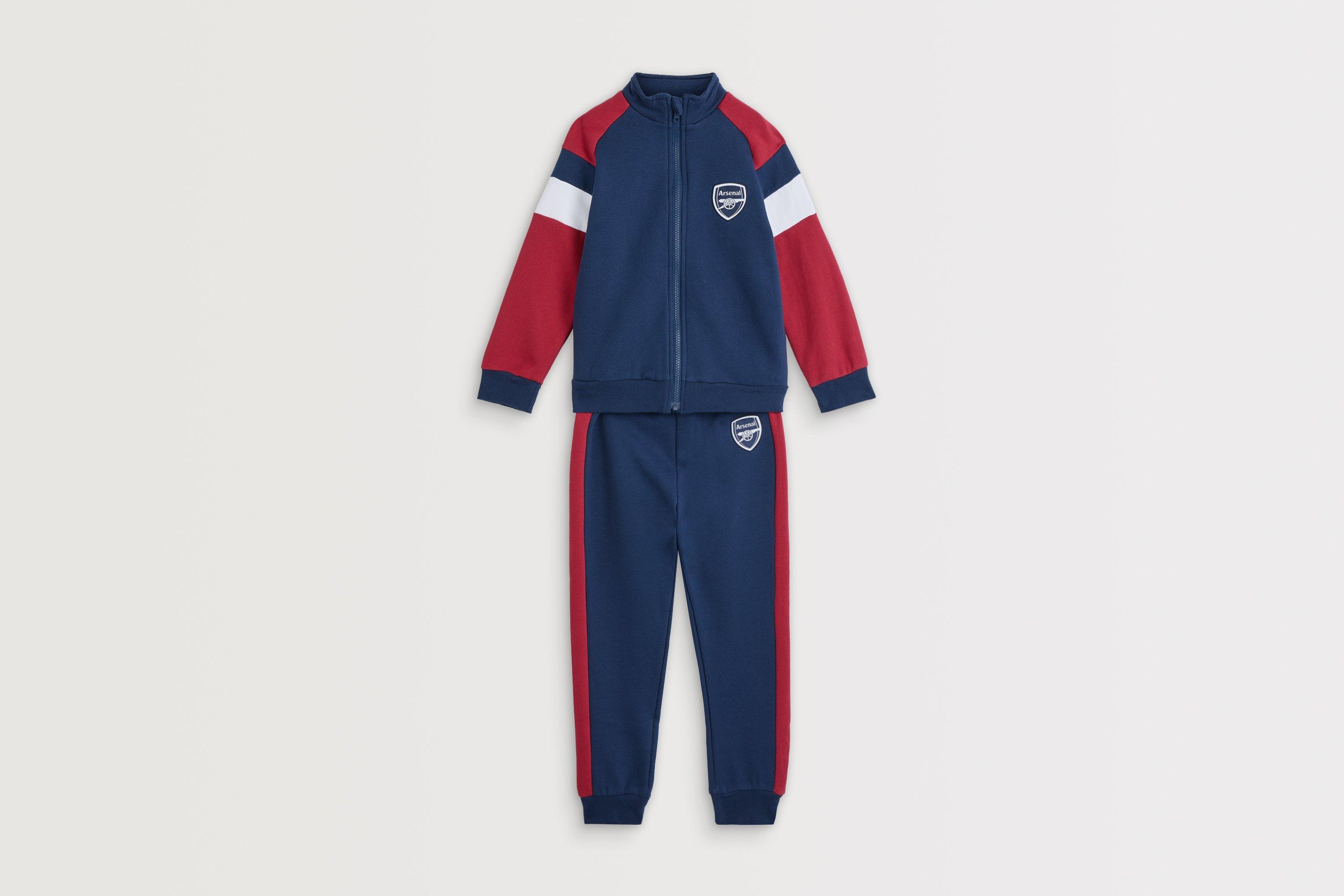 Arsenal Kids Crest Zip-Up Navy Set