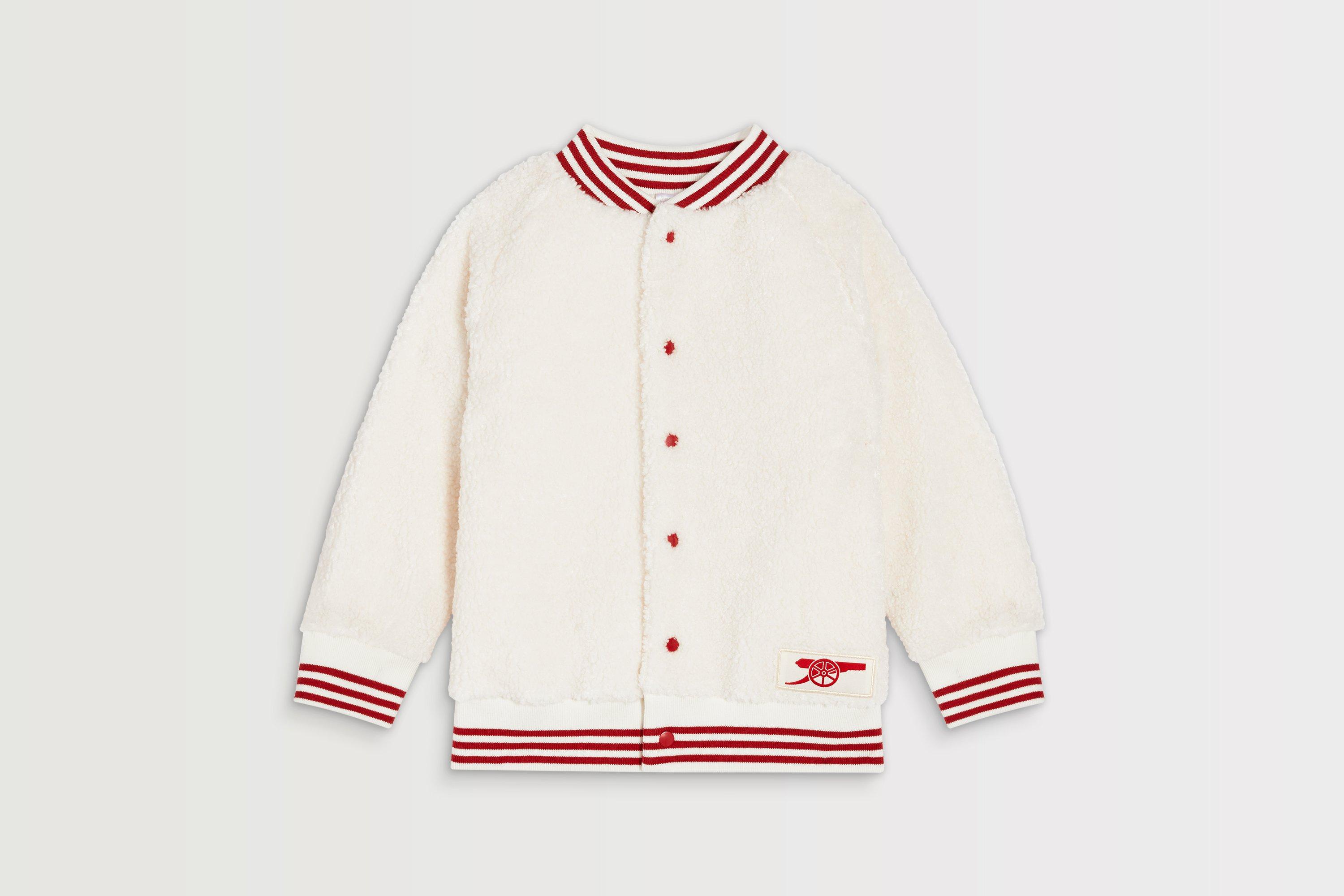 Arsenal Kids Cannon Boucle Cream Jacket