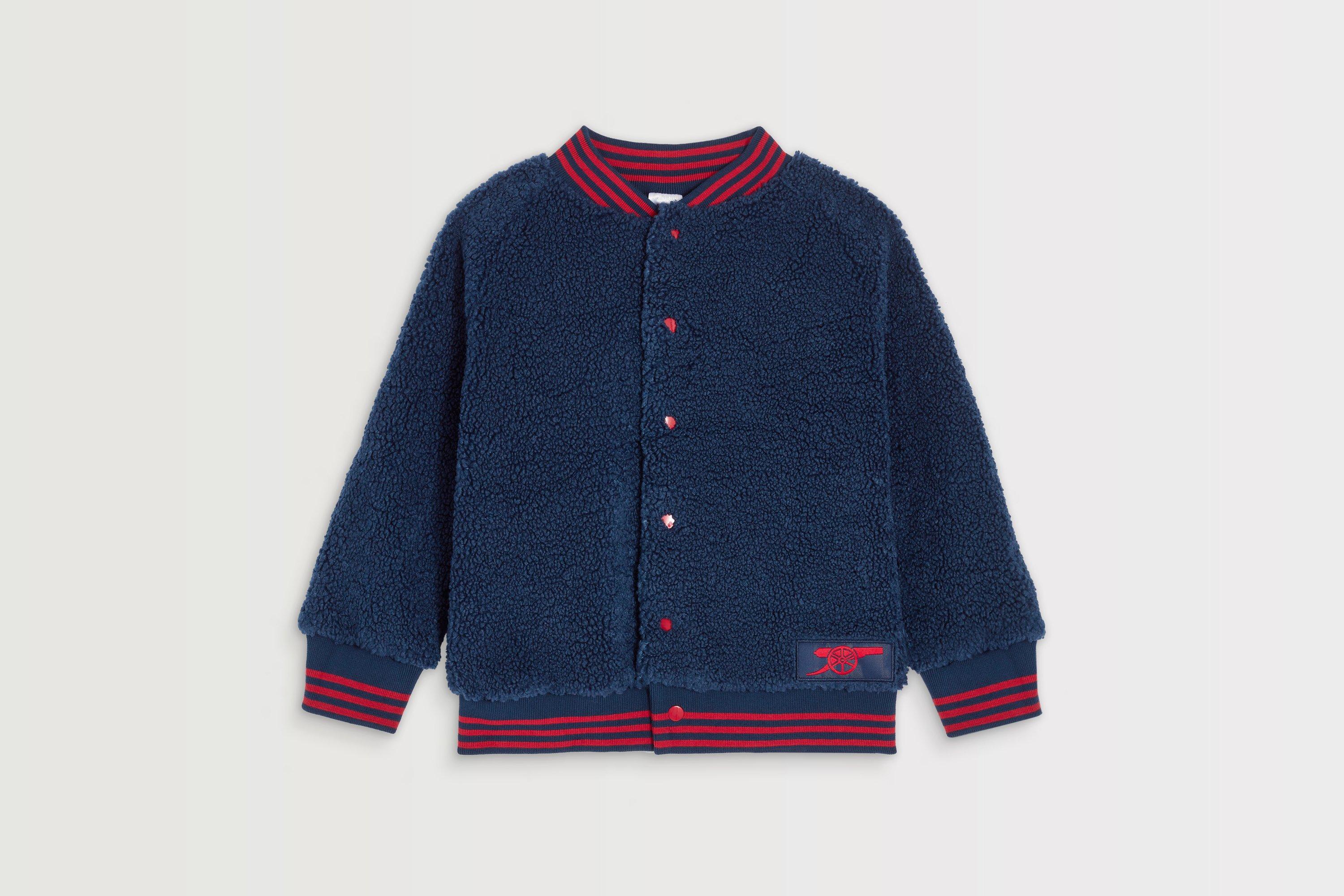 Arsenal Kids Cannon Boucle Navy Jacket