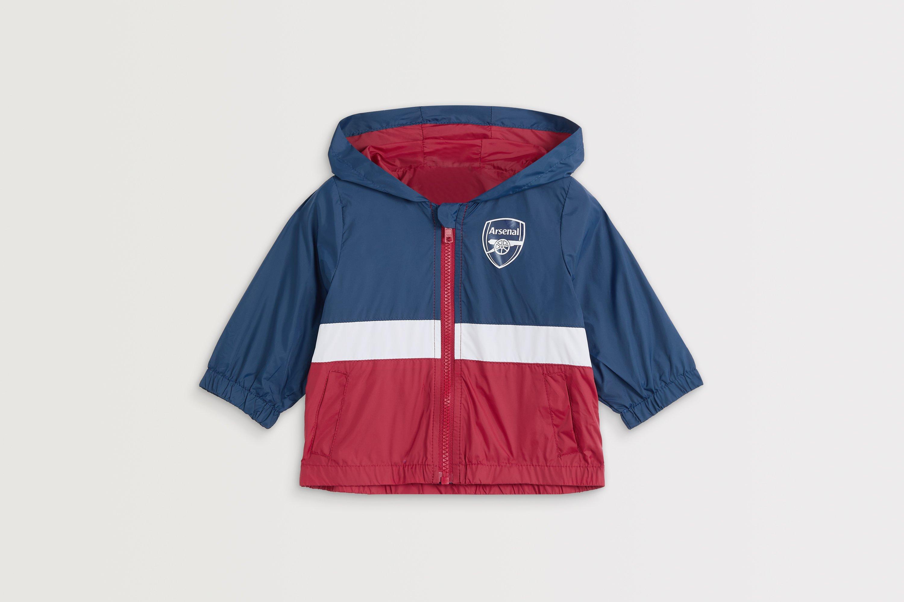 Arsenal Baby Zip Hooded Shower Resistant Jacket