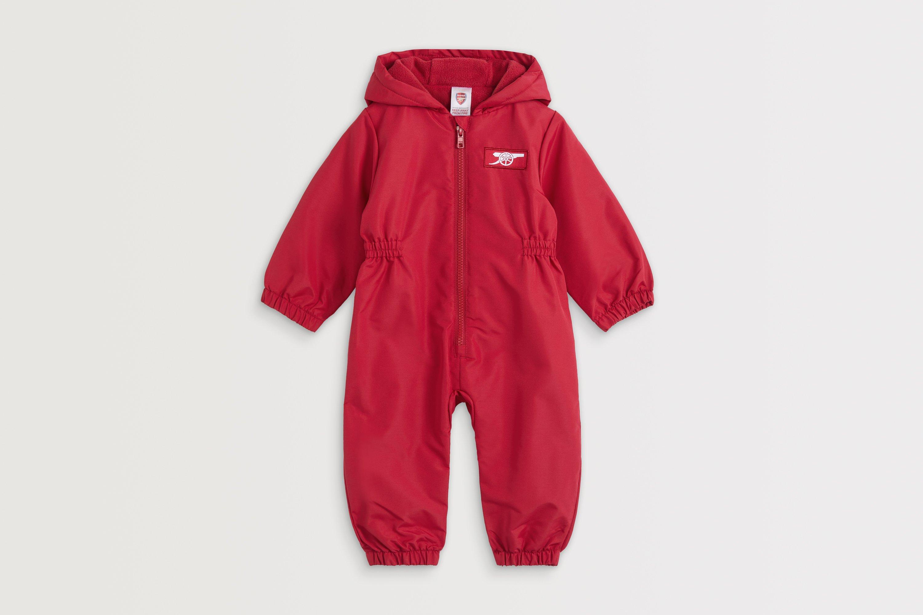 Arsenal Baby Shower Resistant Red Puddlesuit