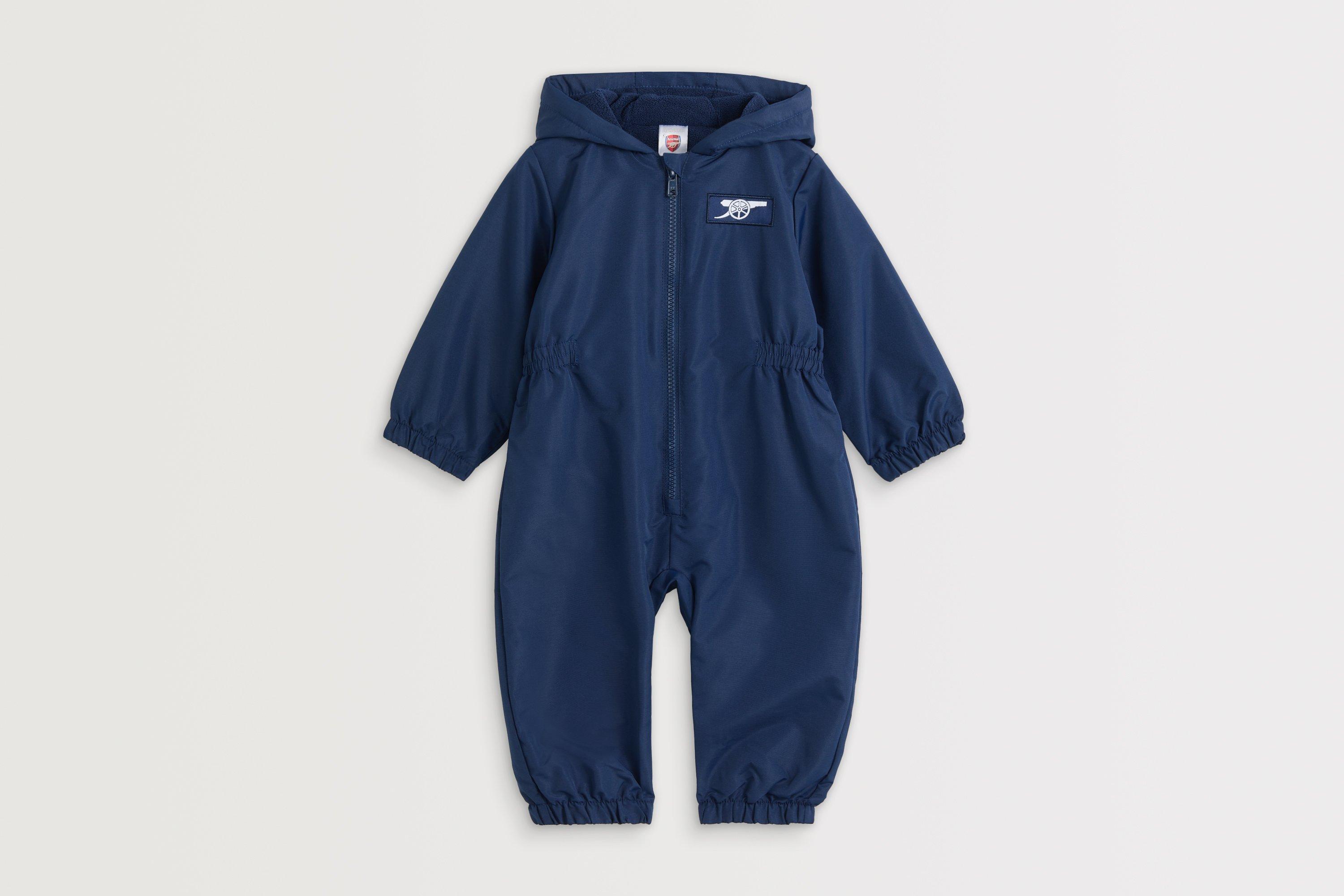 Arsenal Baby Shower Resistant Navy Puddlesuit