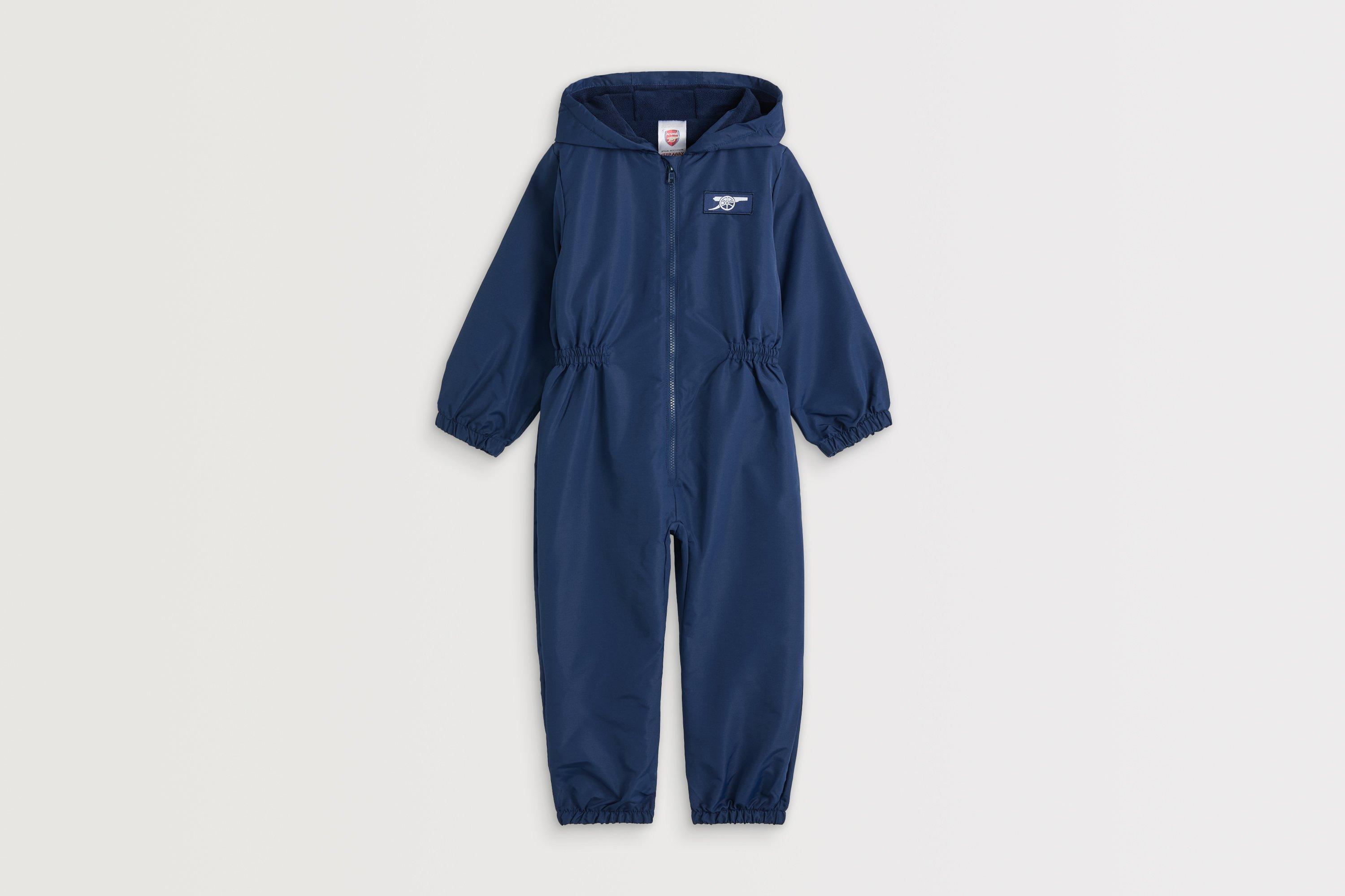 Arsenal Kids Shower Resistant Navy Puddlesuit