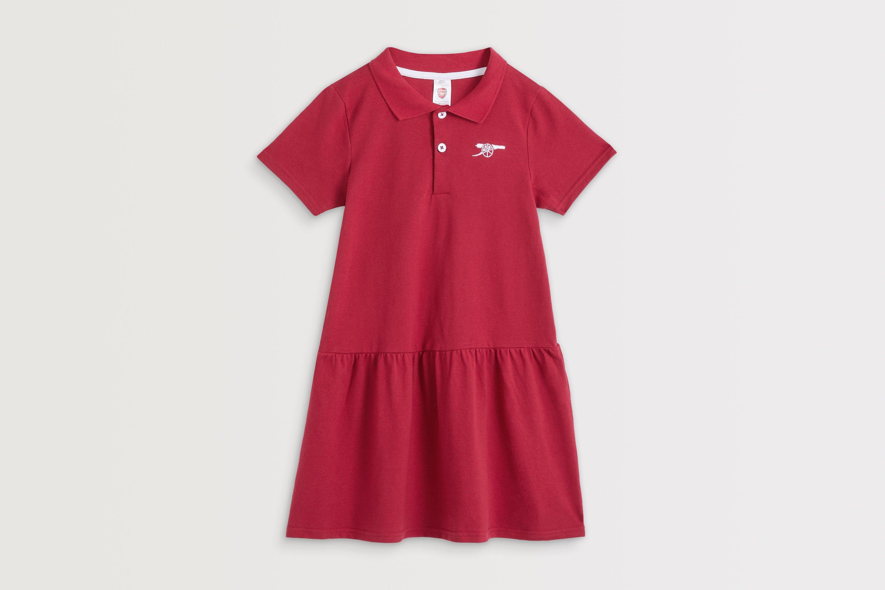 Arsenal Kids Cannon Red Polo Dress