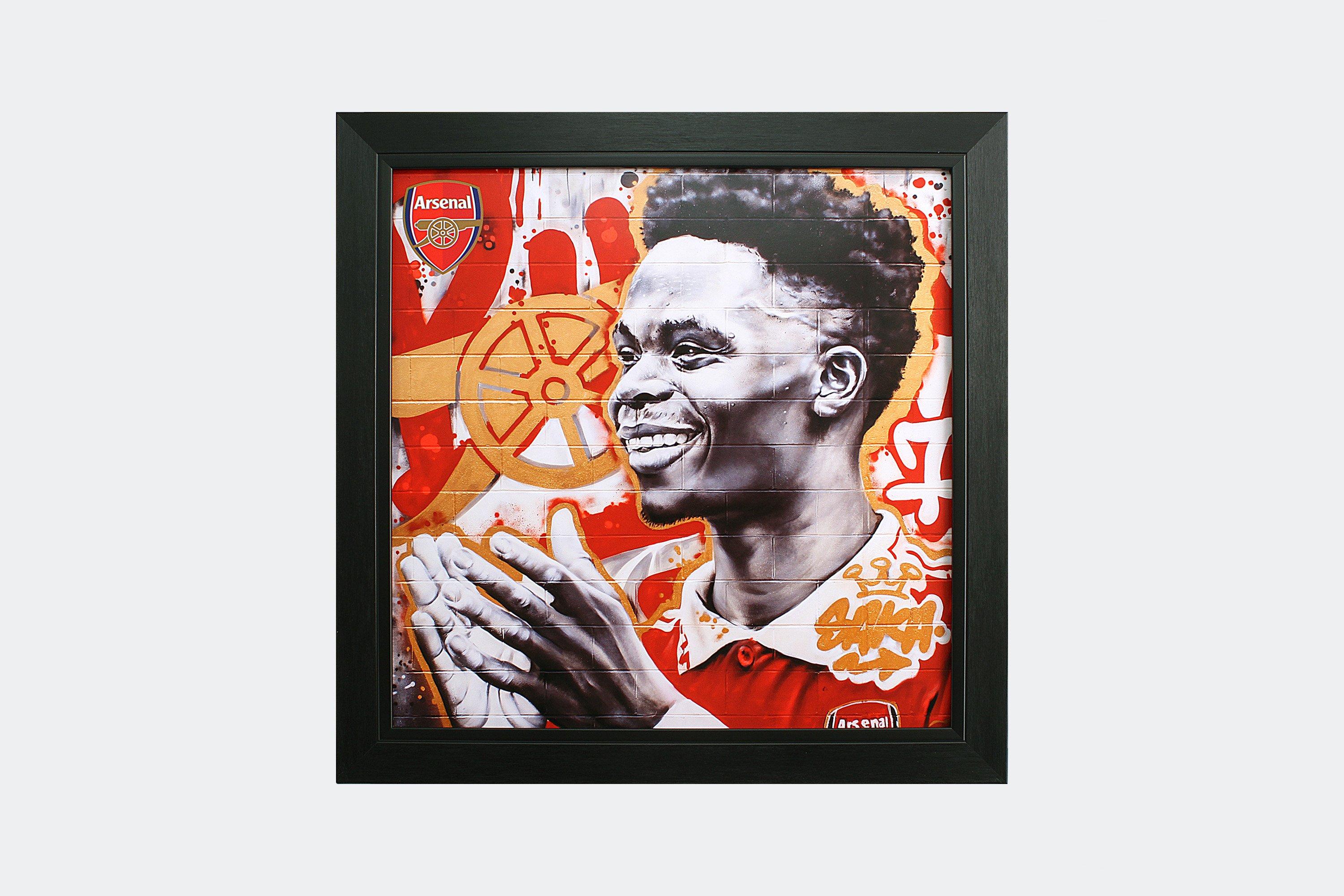 Arsenal Bukayo Saka Graffiti Print