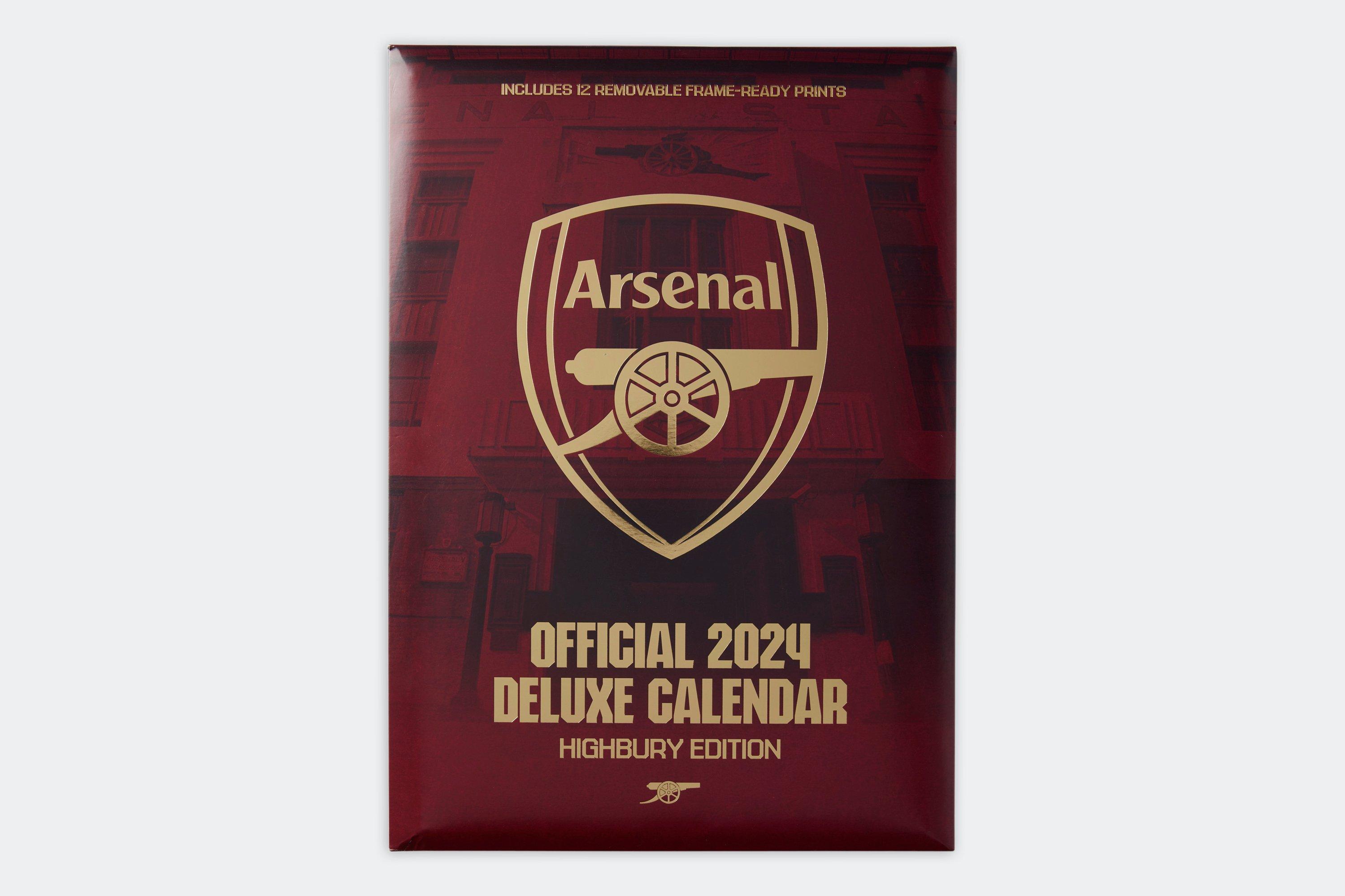 Arsenal Deluxe Poster 2024 Calendar Official Online Store