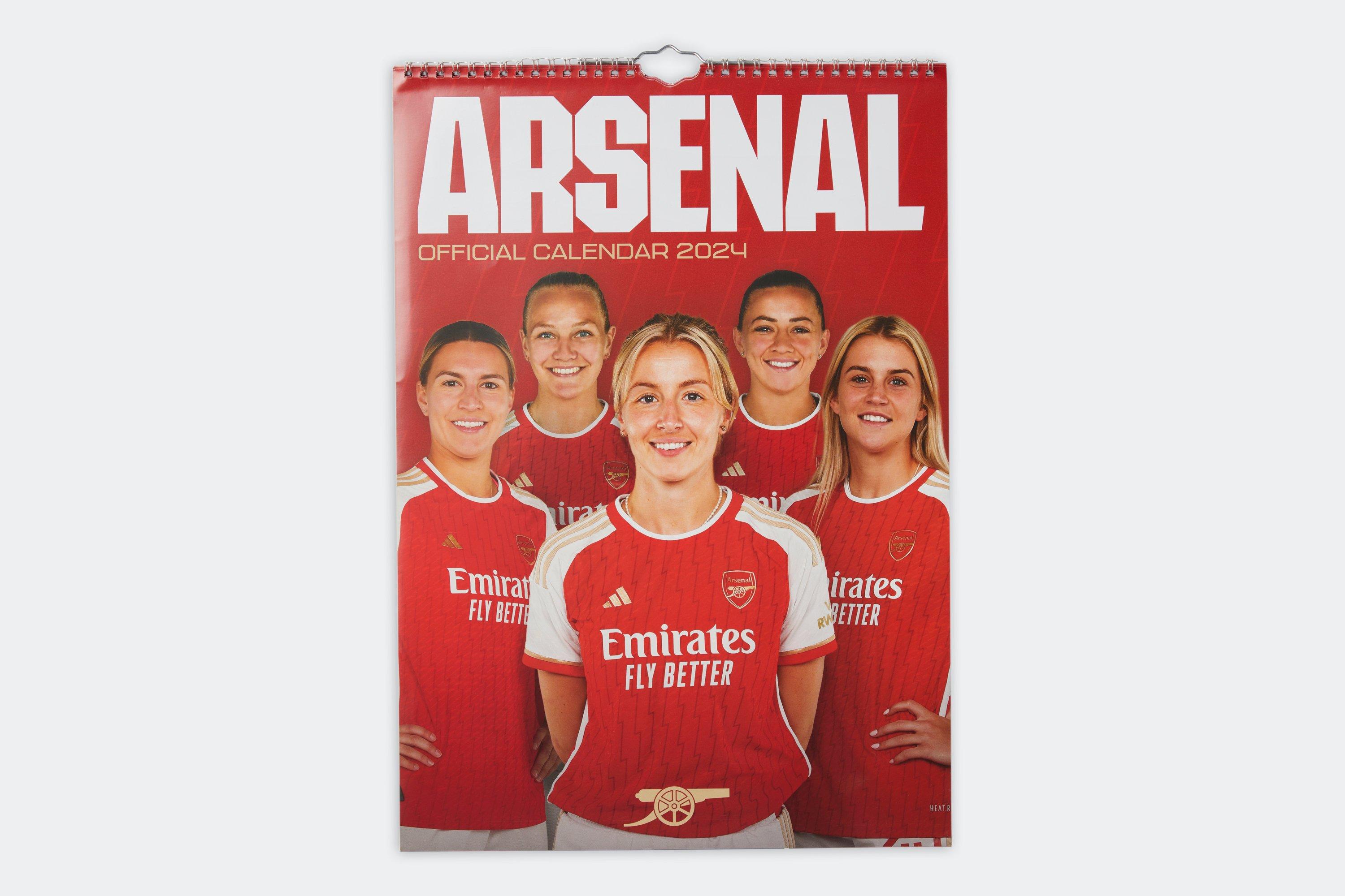 Official Arsenal WFC A3 Calendar 2024: Buy Online on Offer