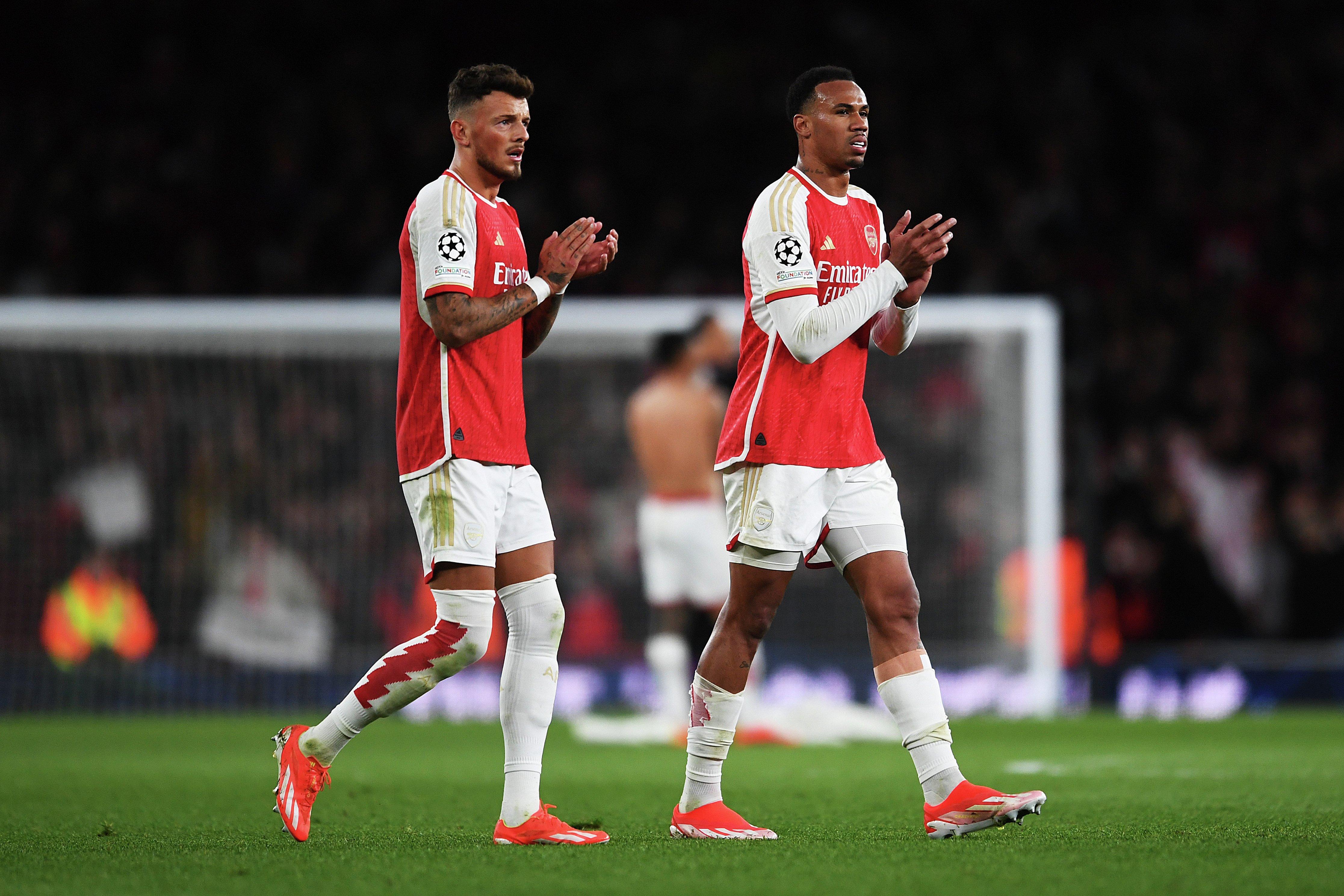 Arsenal CL Match Worn Shirt V Bayern Munich GABRIEL