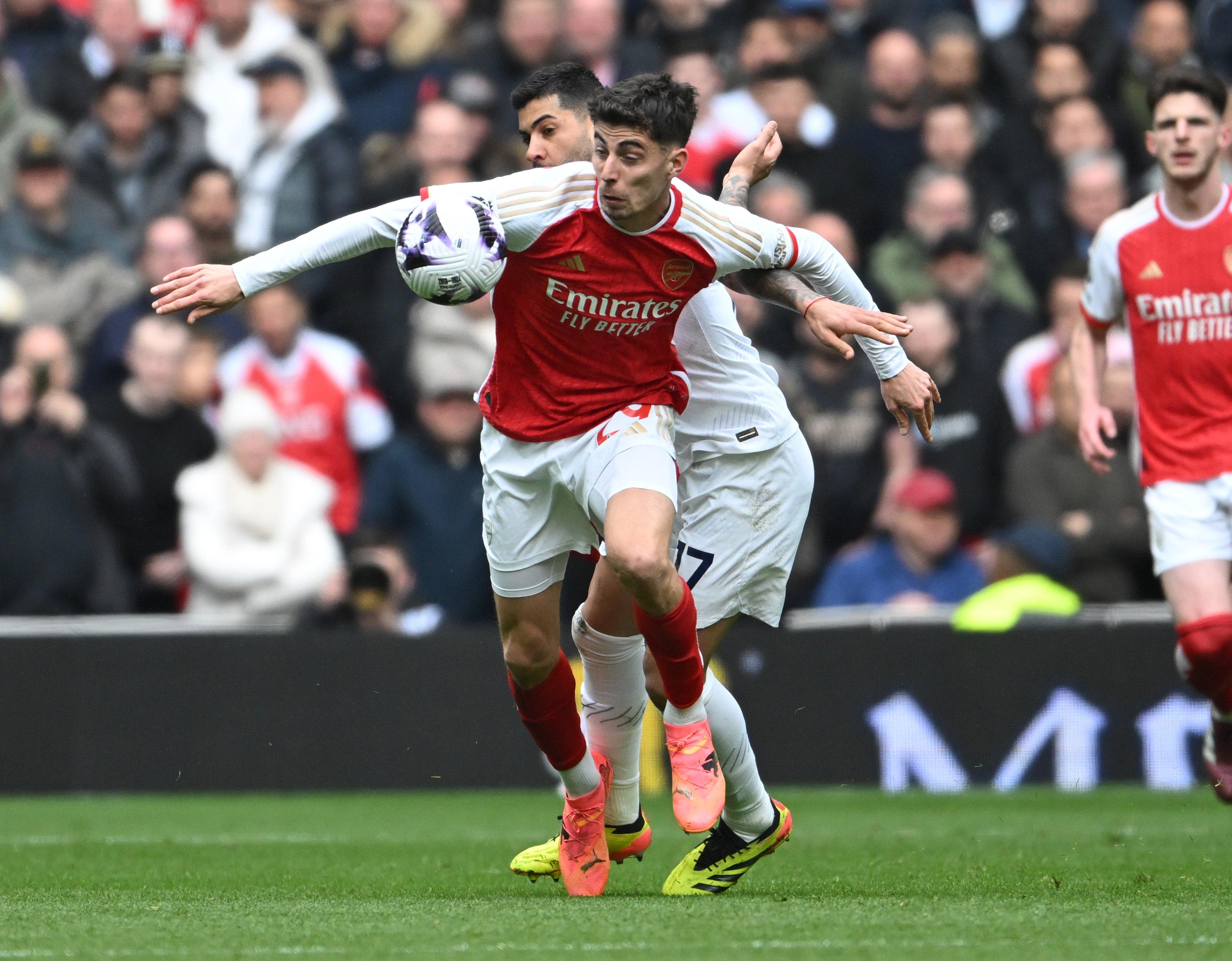 Arsenal Match Worn Shirt V Tottenham HAVERTZ