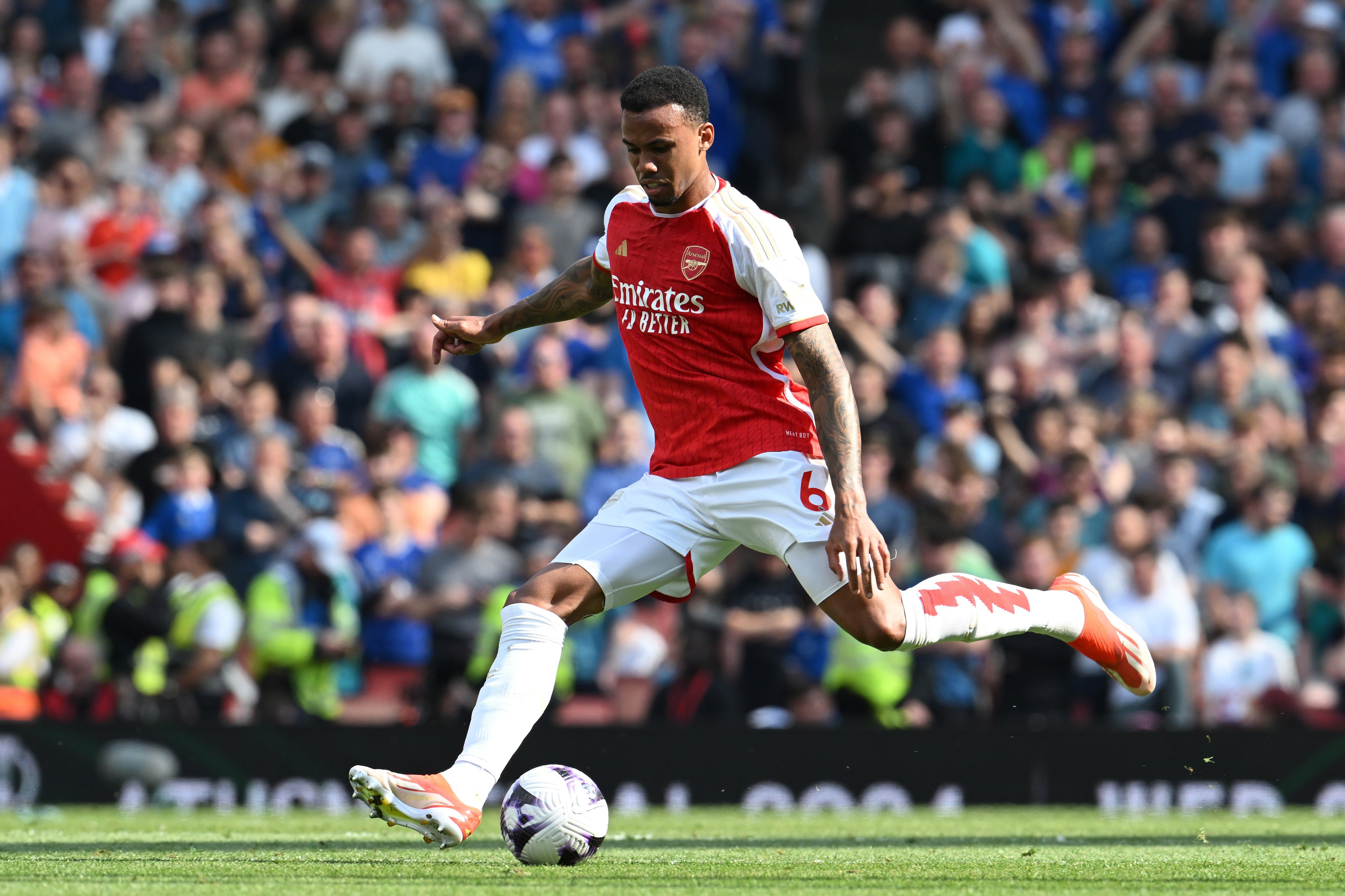 Arsenal Match Worn Shirt V Everton GABRIEL