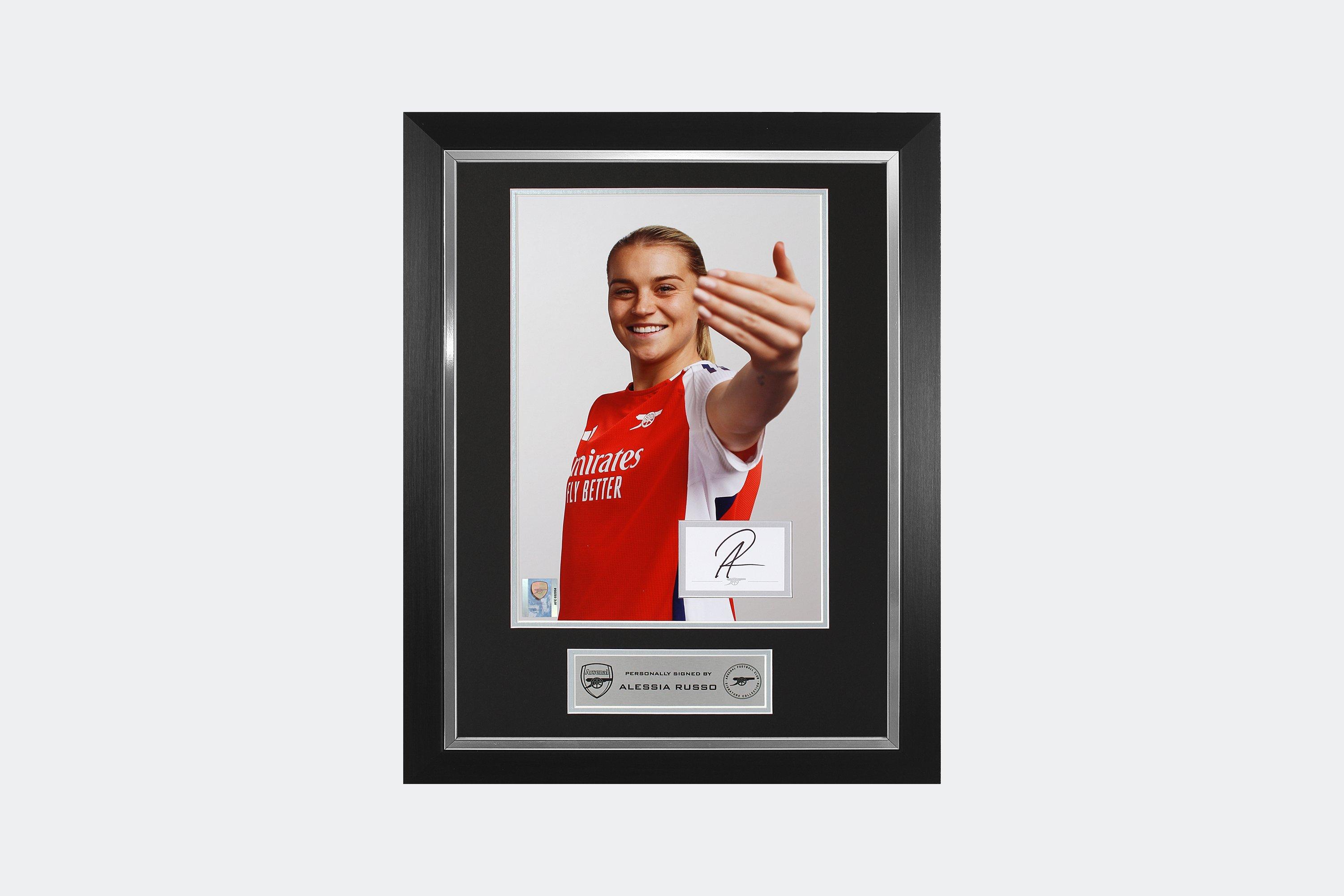 Arsenal 24/25 Framed Signed RUSSO Print