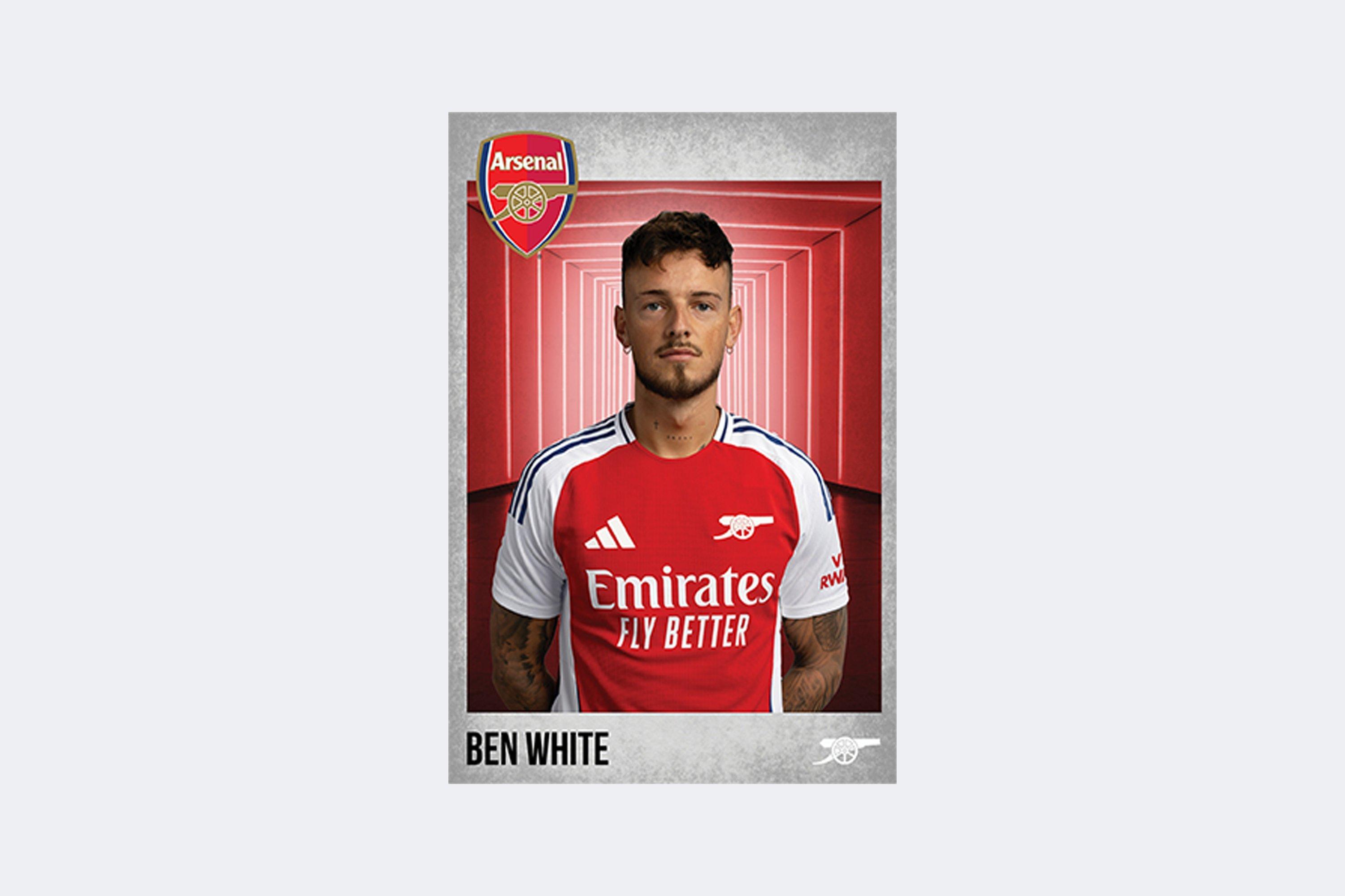 Arsenal 2024/25 White Headshot