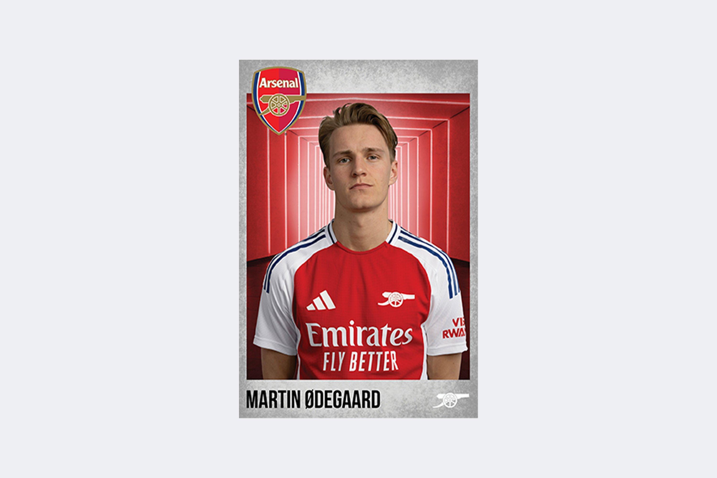 Arsenal 2024/25 Odegaard Headshot