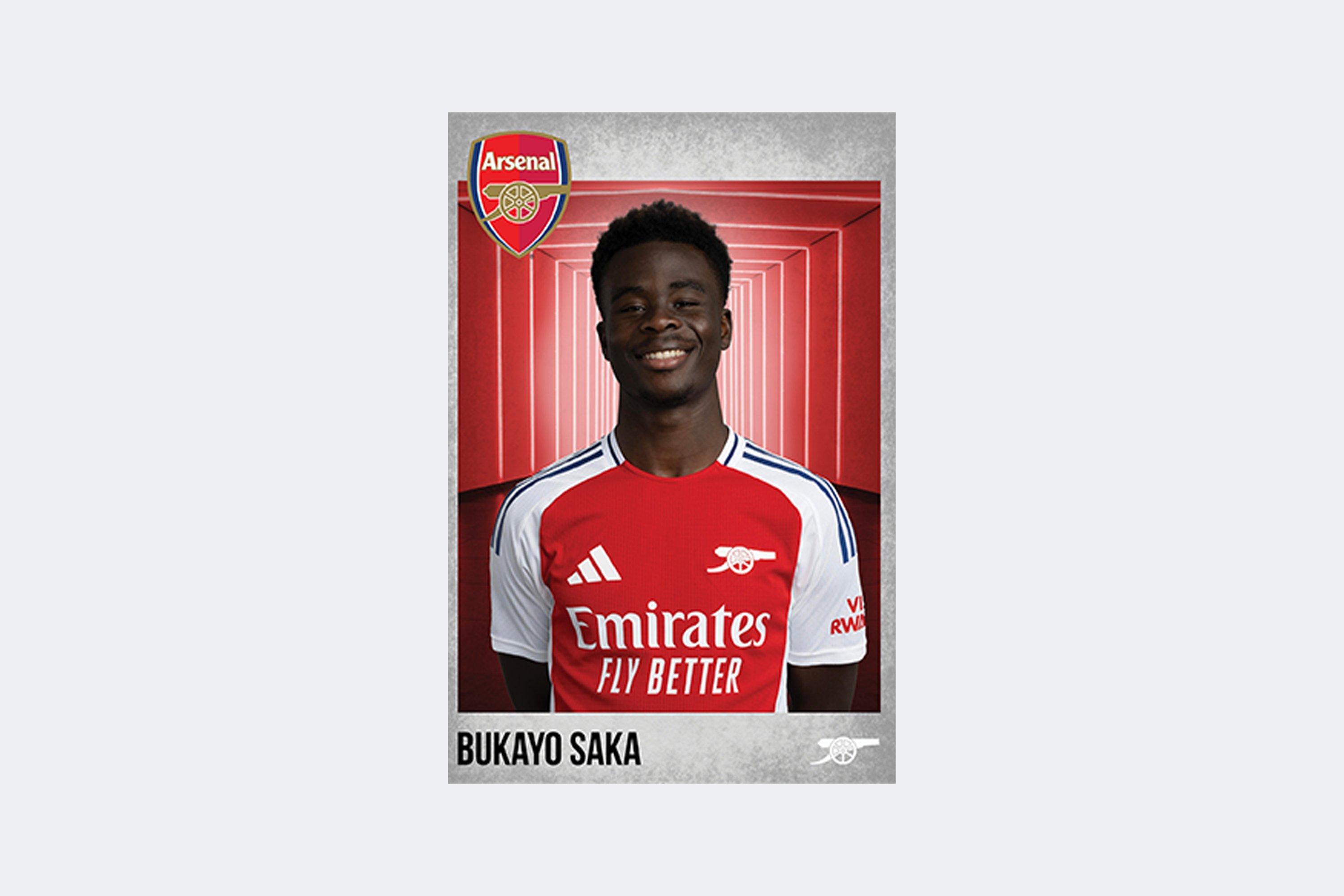 Arsenal 2024/25 Saka Headshot