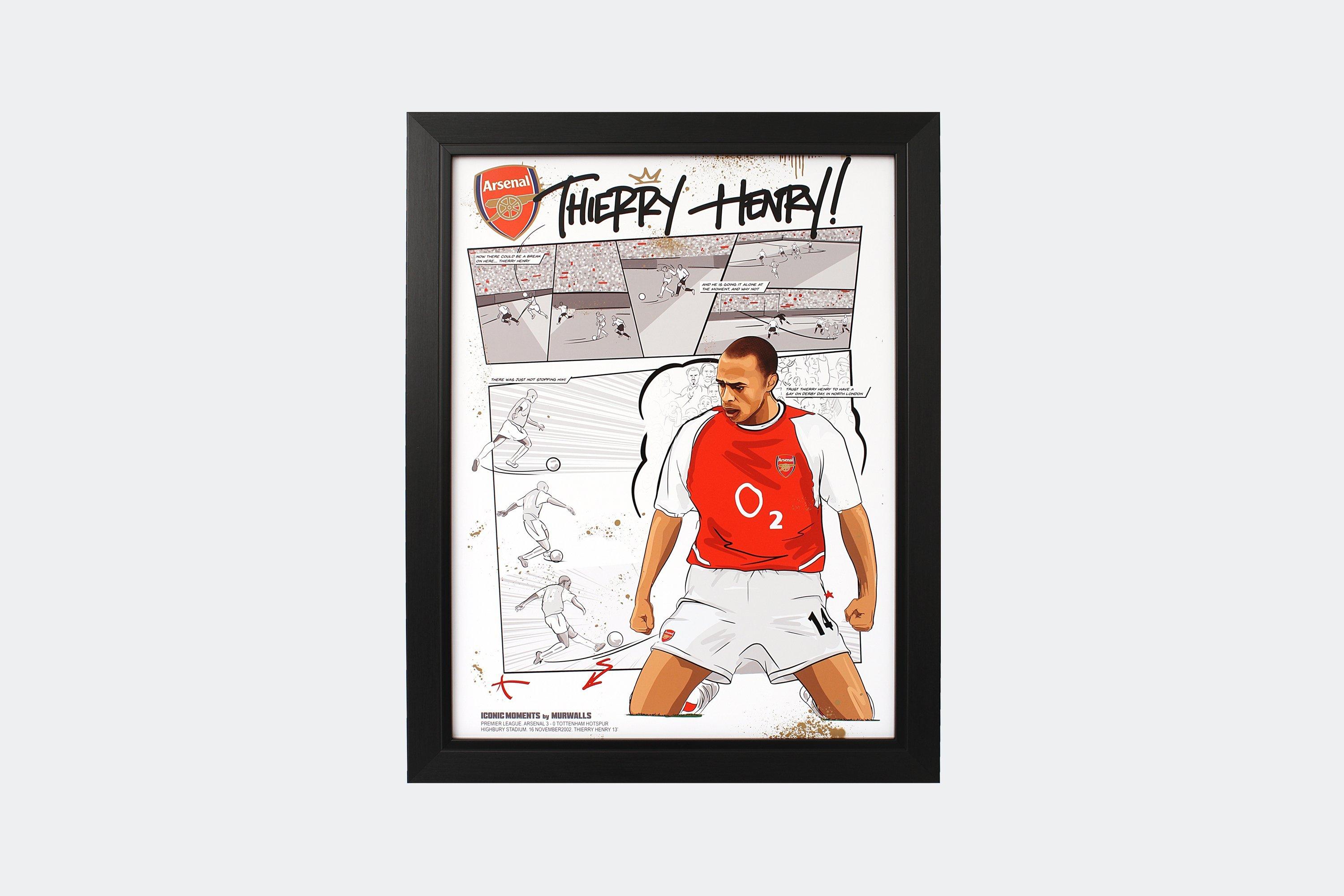 Arsenal Thierry Henry Framed Comic Strip