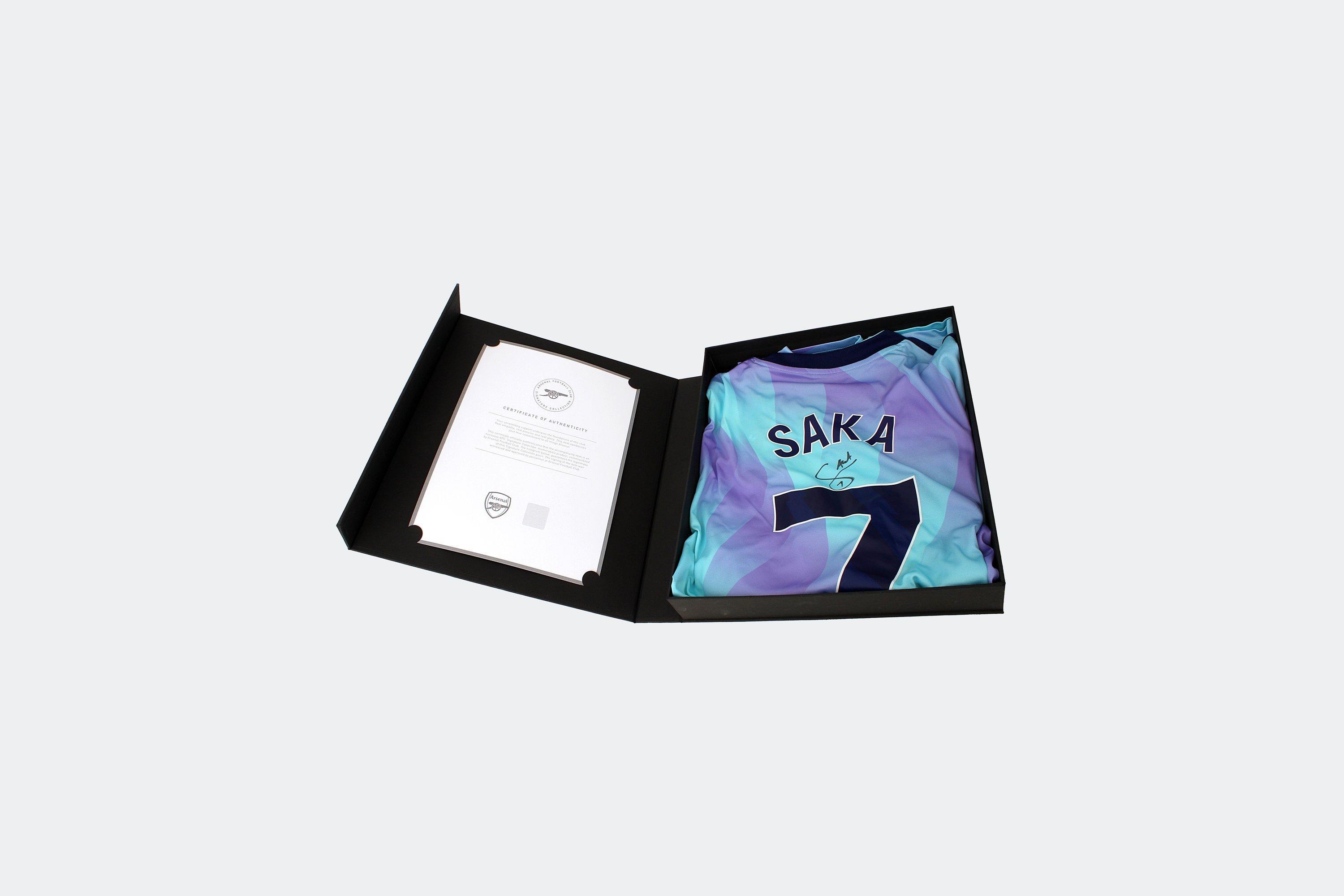 Arsenal 24/25 Third Boxed Signed Shirt SAKA