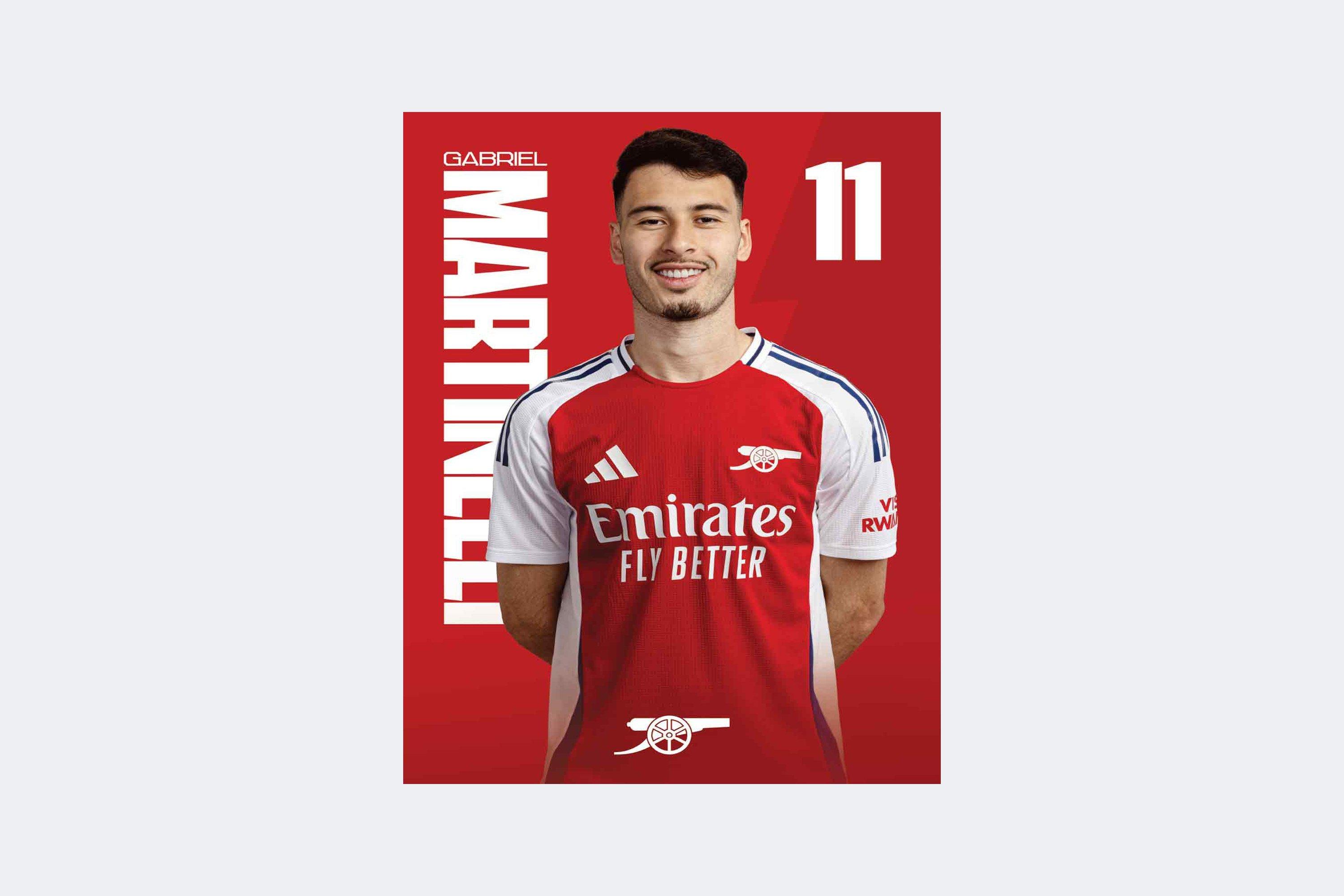 Arsenal 24/25 A2 Poster MARTINELLI