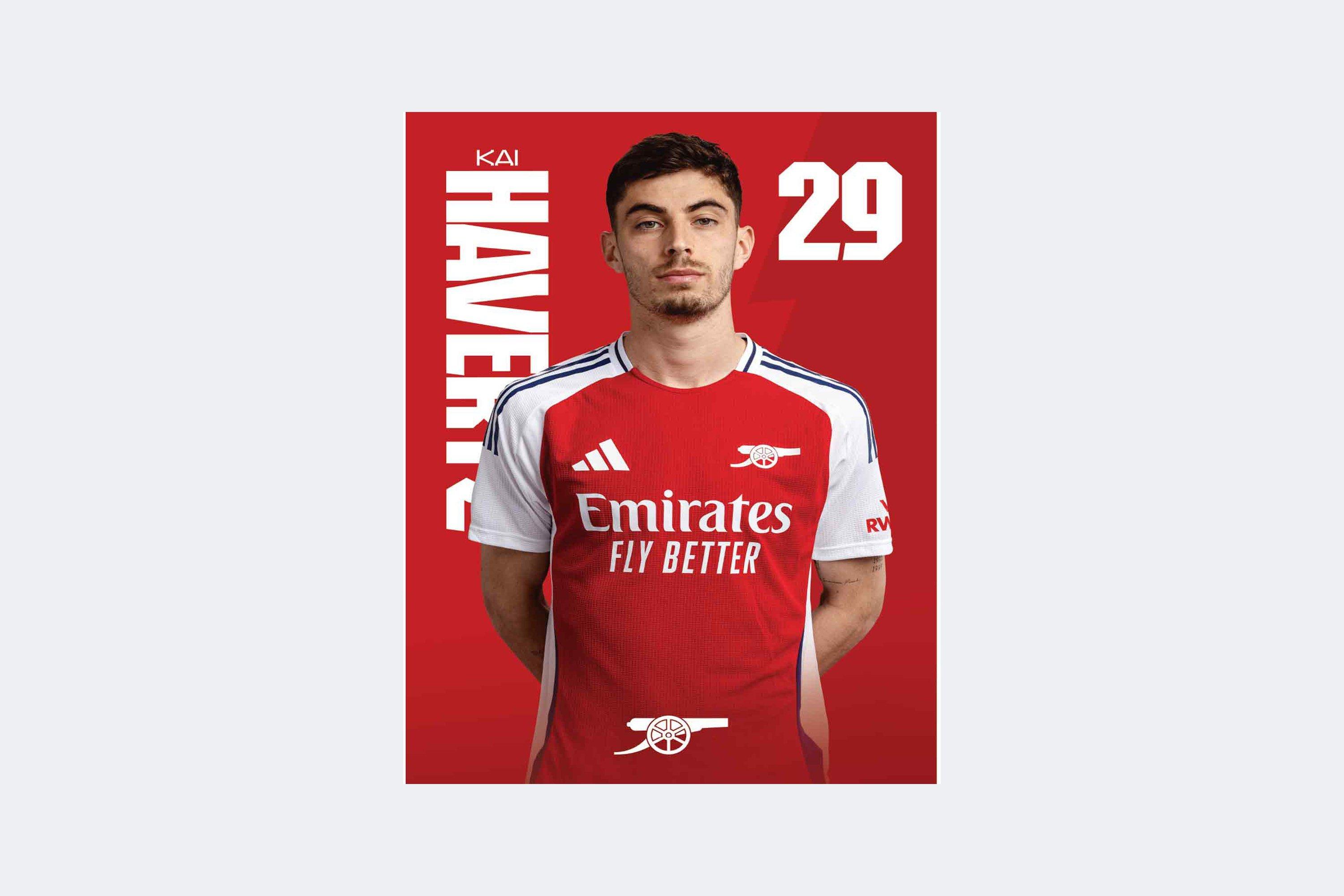 Arsenal 24/25 A2 Poster HAVERTZ