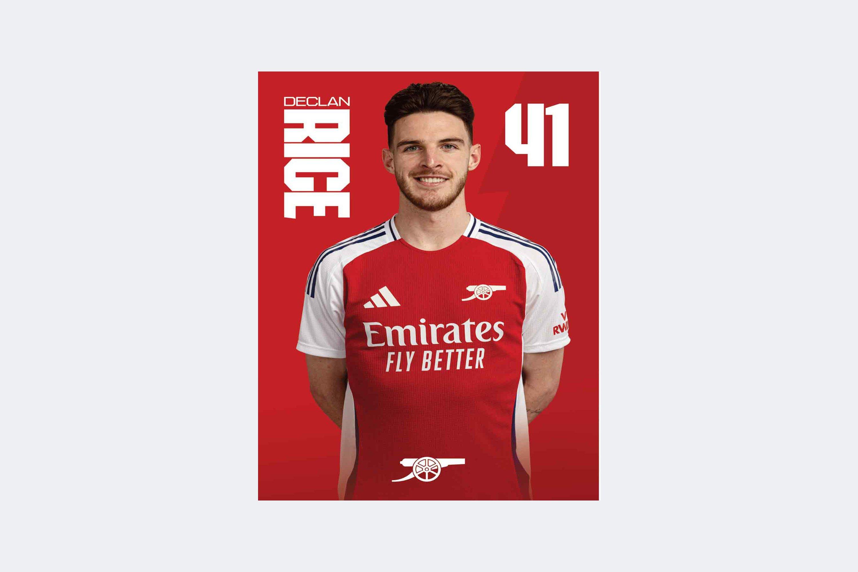 Arsenal 24/25 A2 Poster RICE