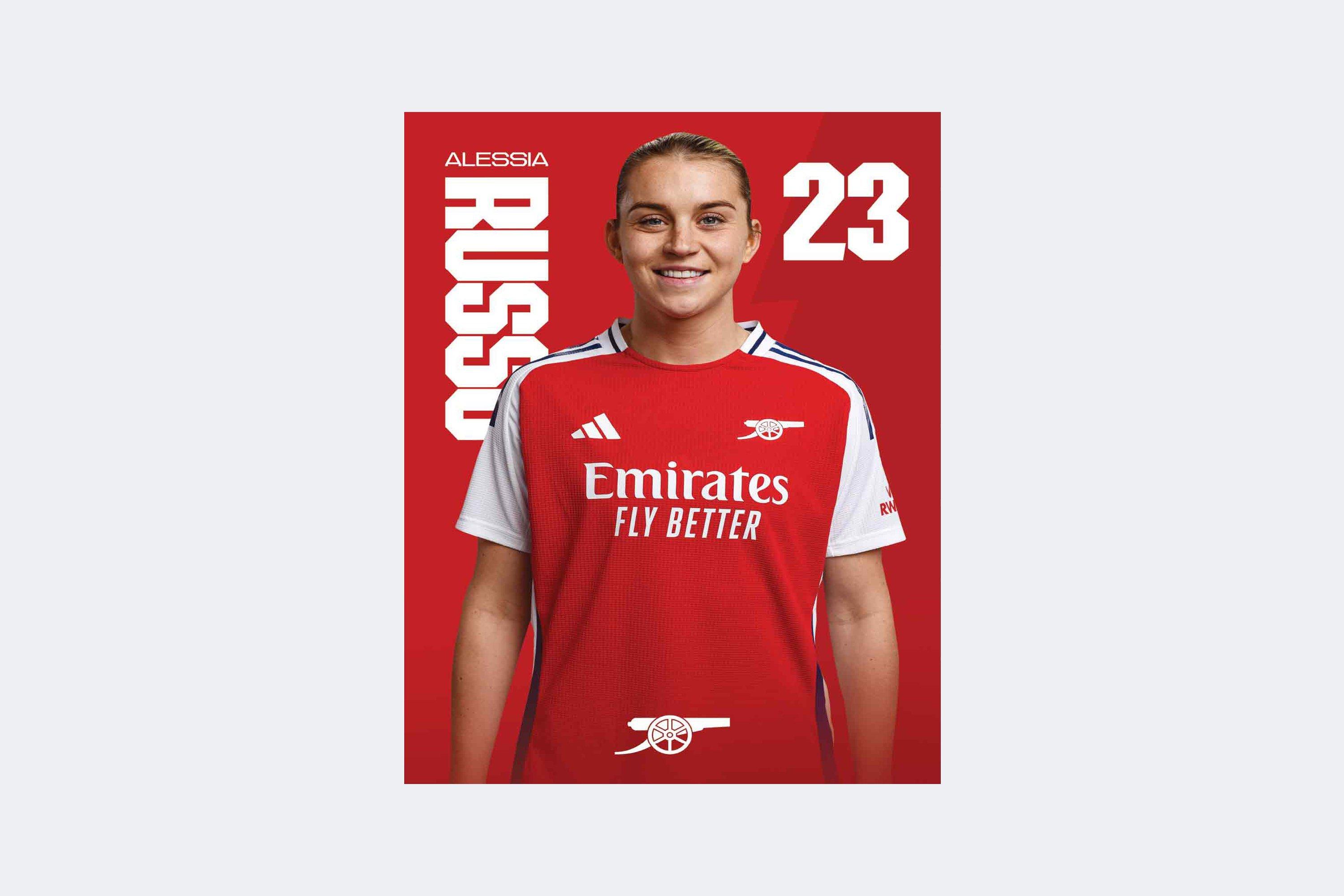 Arsenal 24/25 A2 Poster RUSSO