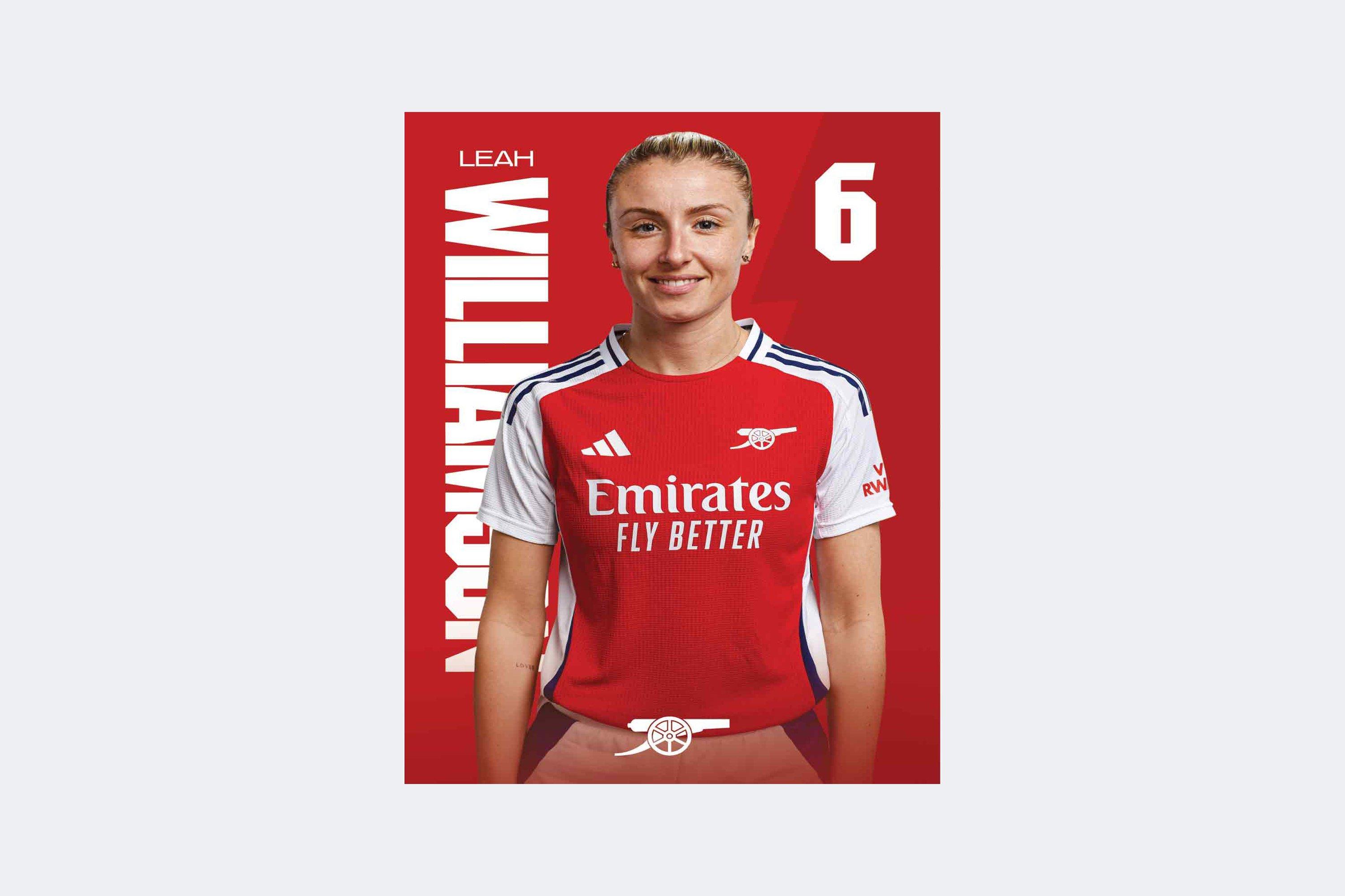 Arsenal 24/25 A2 Poster WILLIAMSON