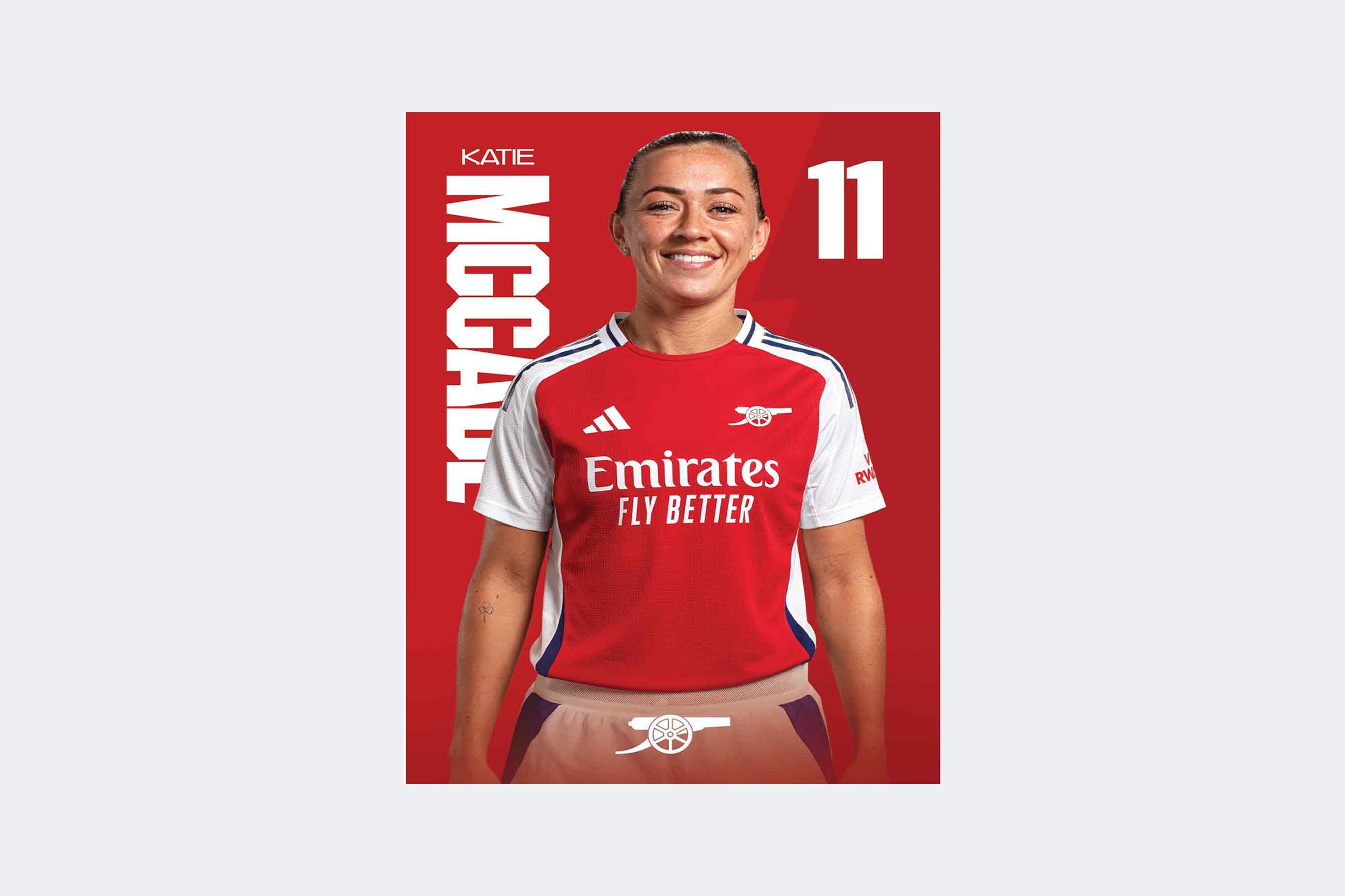 Arsenal 24/25 A2 Poster McCABE