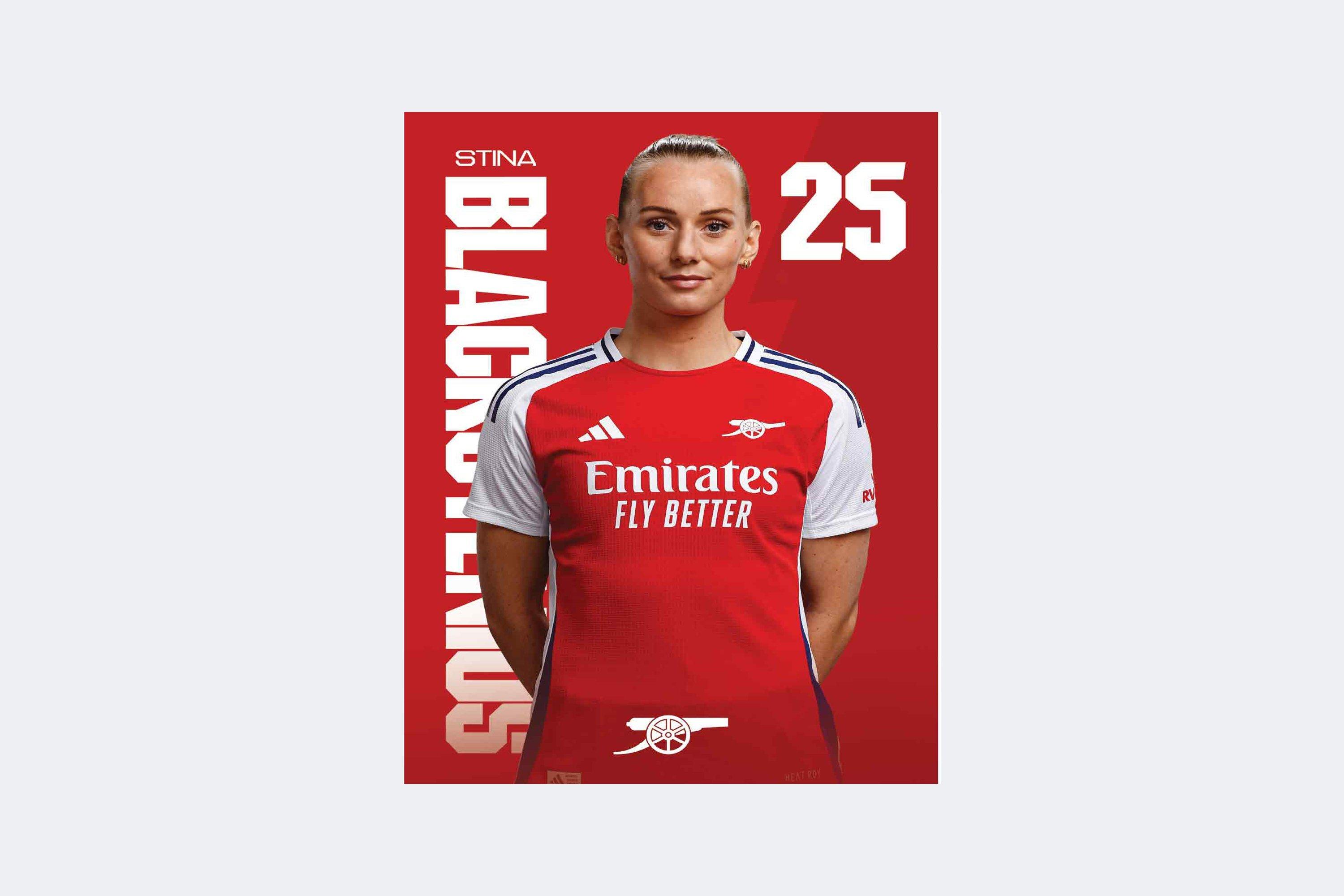 Arsenal 24/25 A2 Poster BLACKSTENIUS