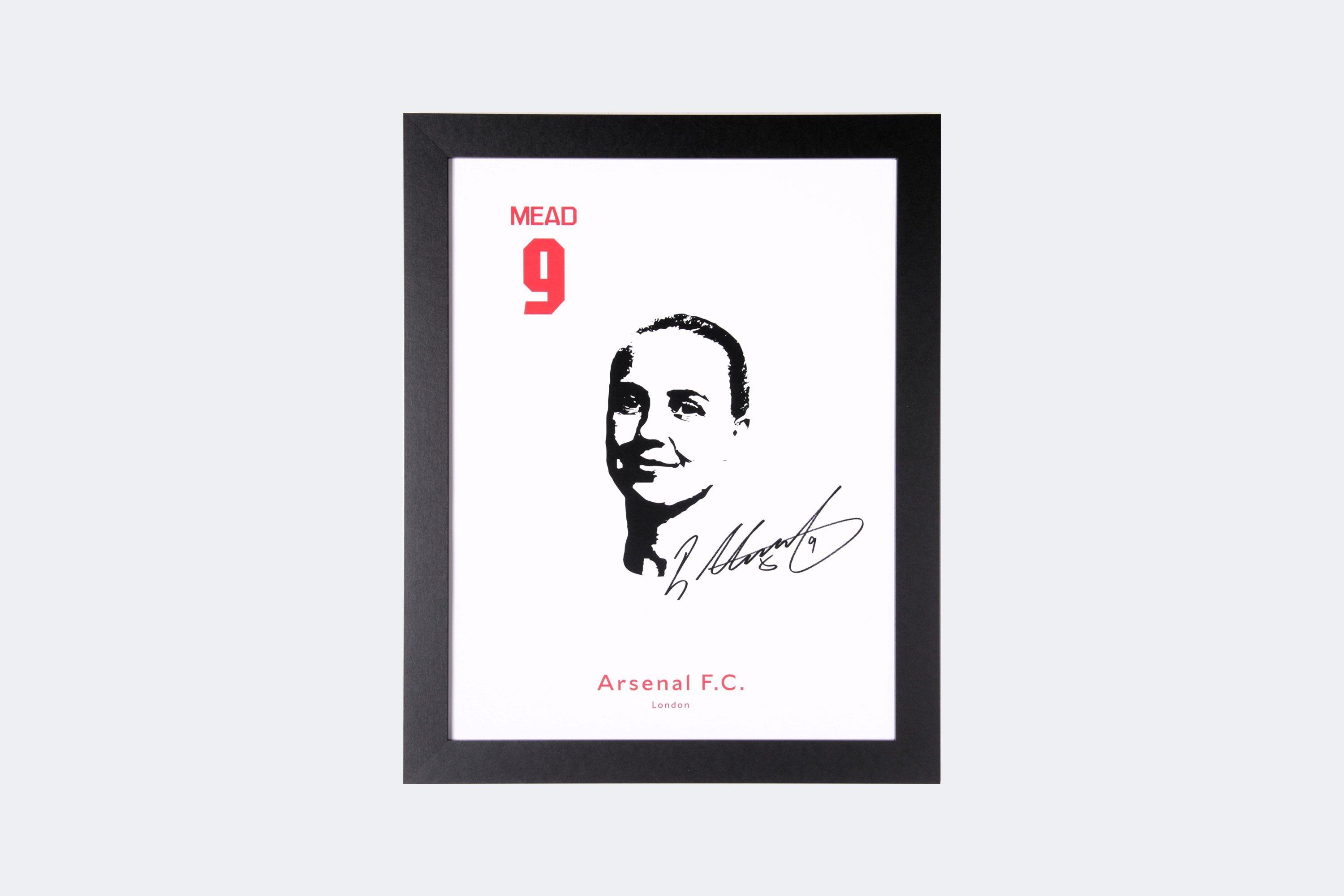 Arsenal Framed Digital Signed Headshot MEAD