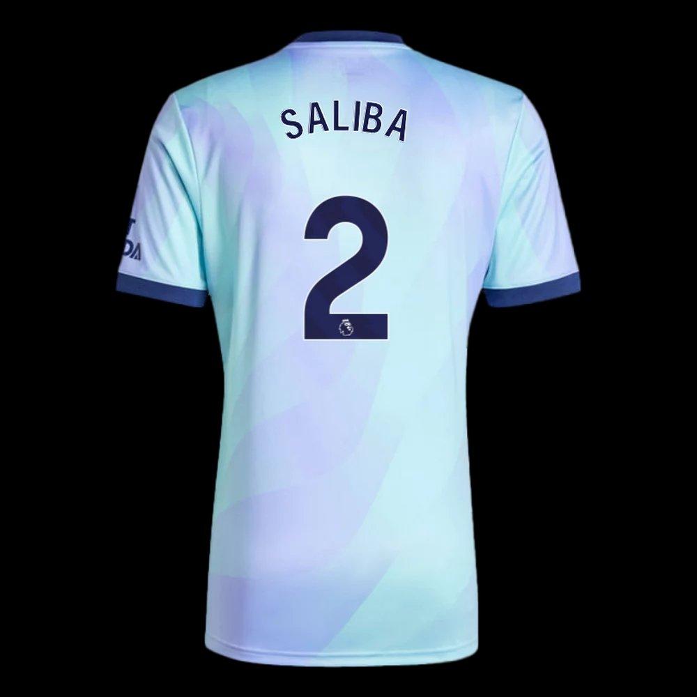 Arsenal Match Worn Shirt V Fulham SALIBA