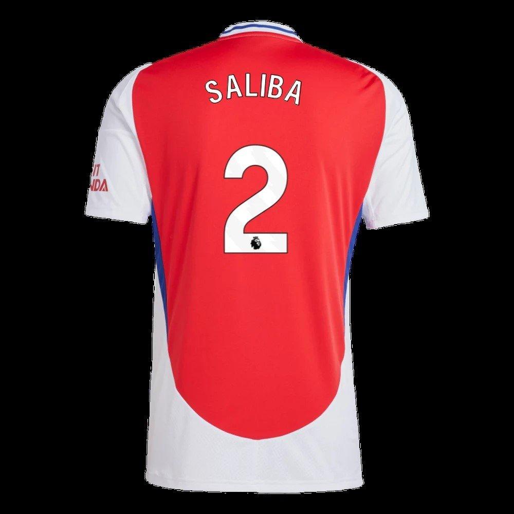 Arsenal Match Worn Shirt V Ipswich SALIBA