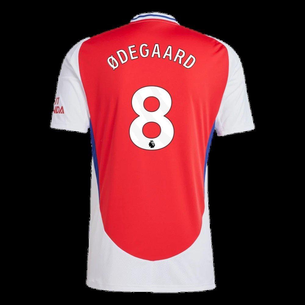 Arsenal Match Worn Shirt V A.Villa ODEGAARD