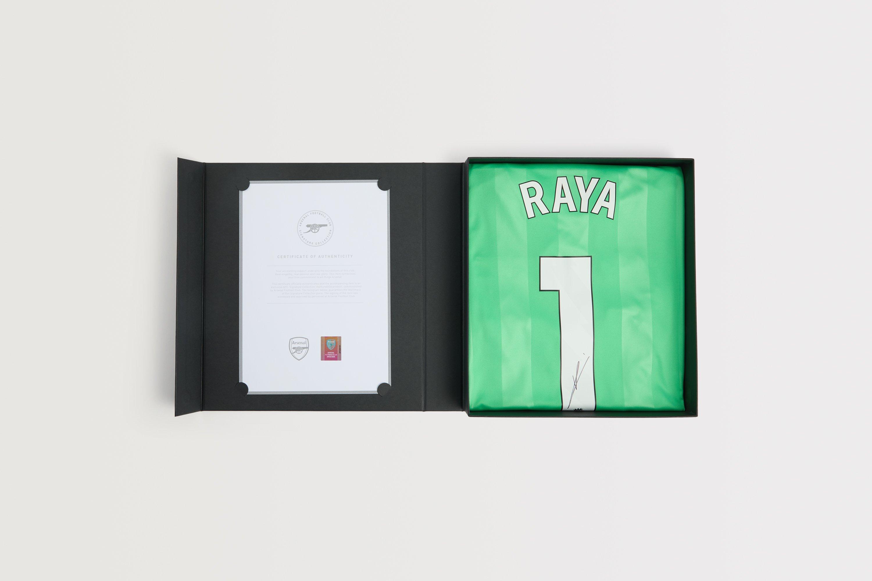 Arsenal 25/26 Third GK Boxed Signed Shirt RAYA
