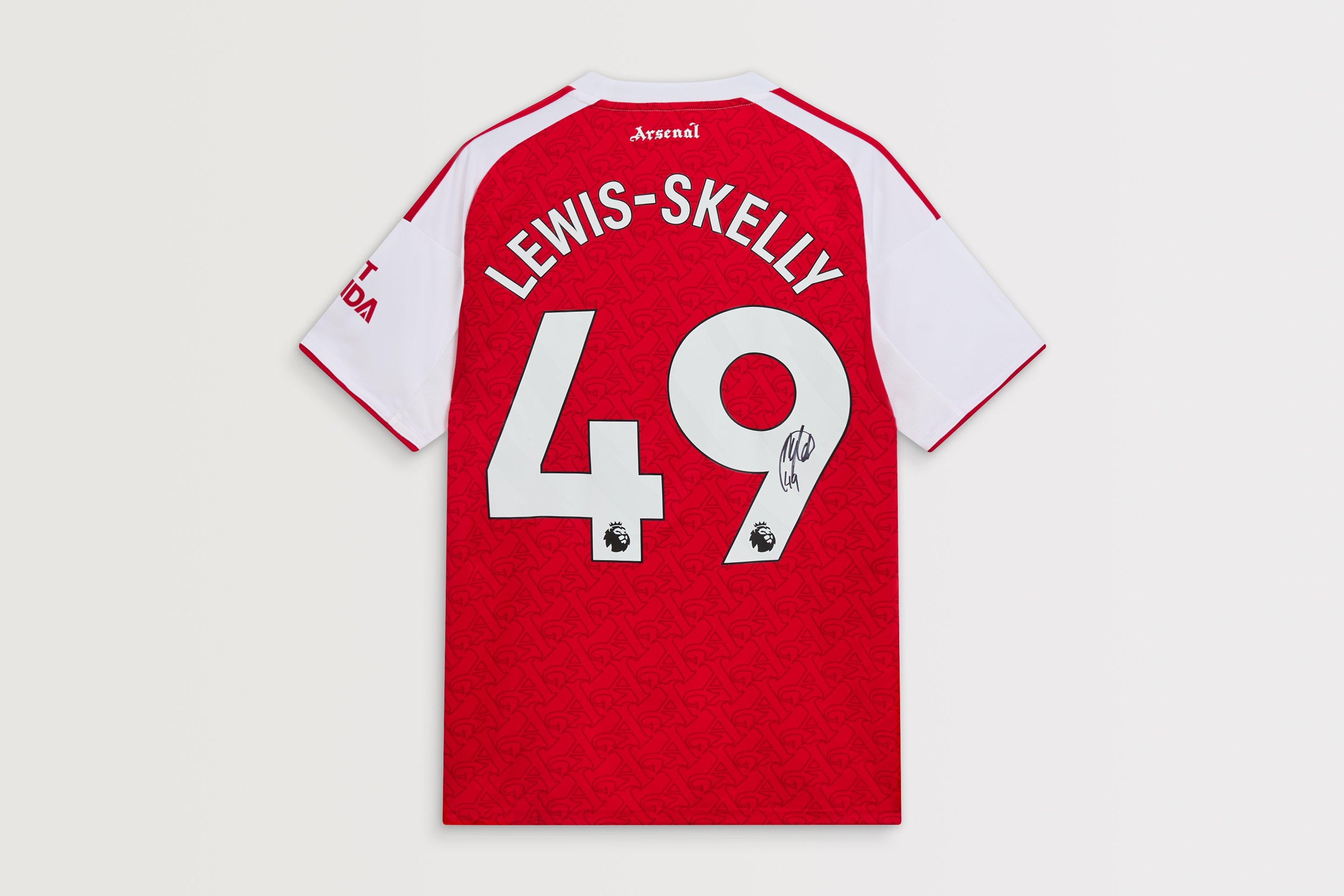 Arsenal 25/26 Home Boxed Signed Shirt LEWIS-SKELLY | Official