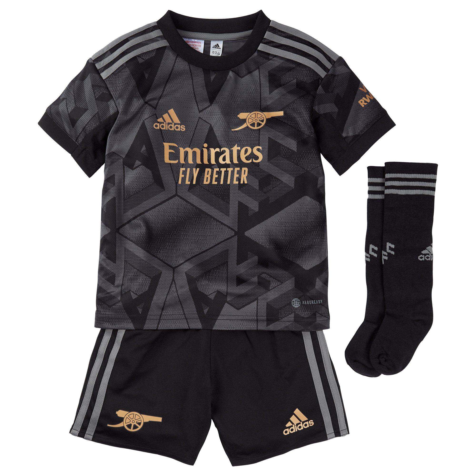 Men's adidas Black Arsenal 2022/23 Away Replica Blank Jersey