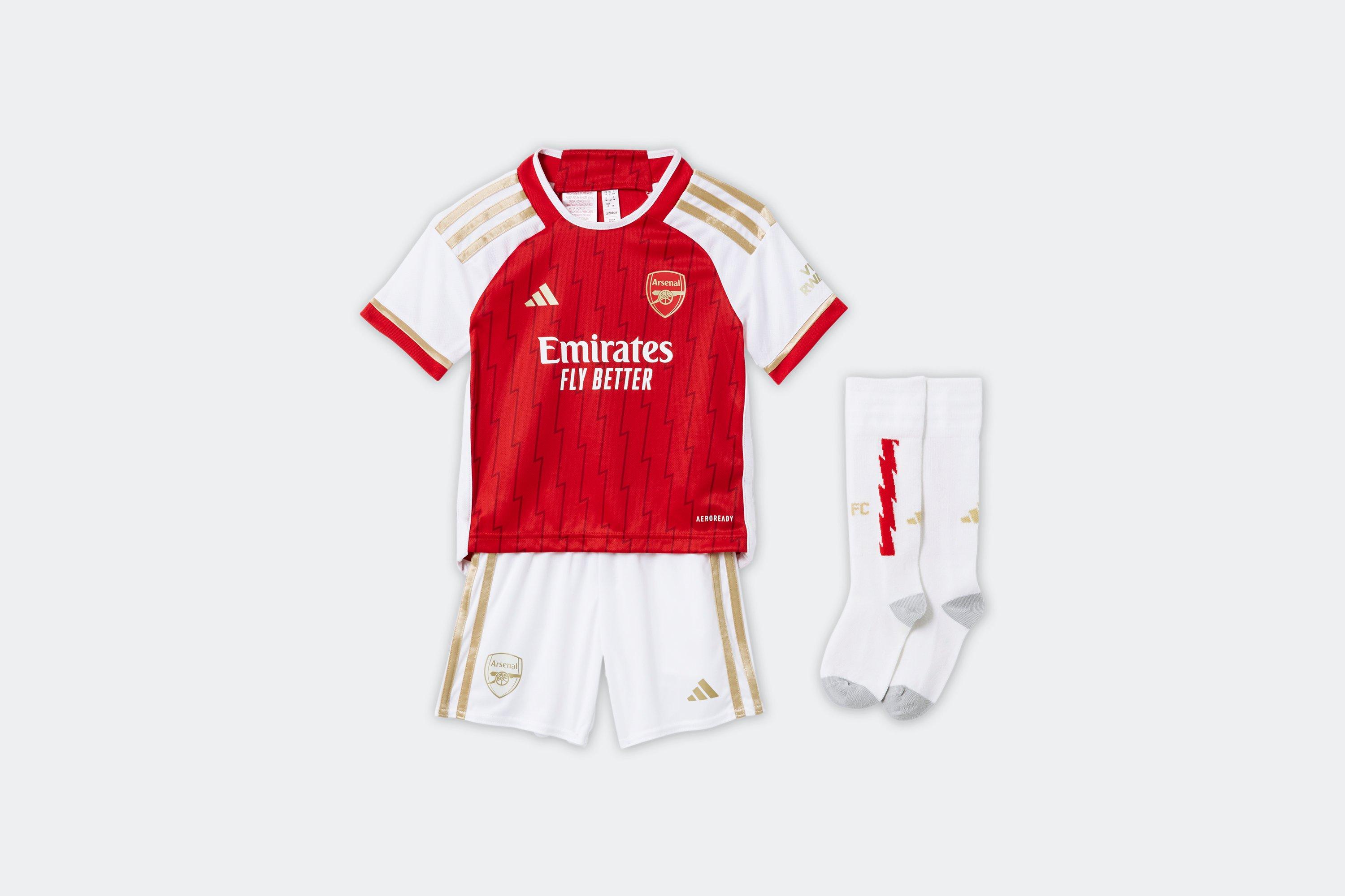 Arsenal football kits for 2024 juniors