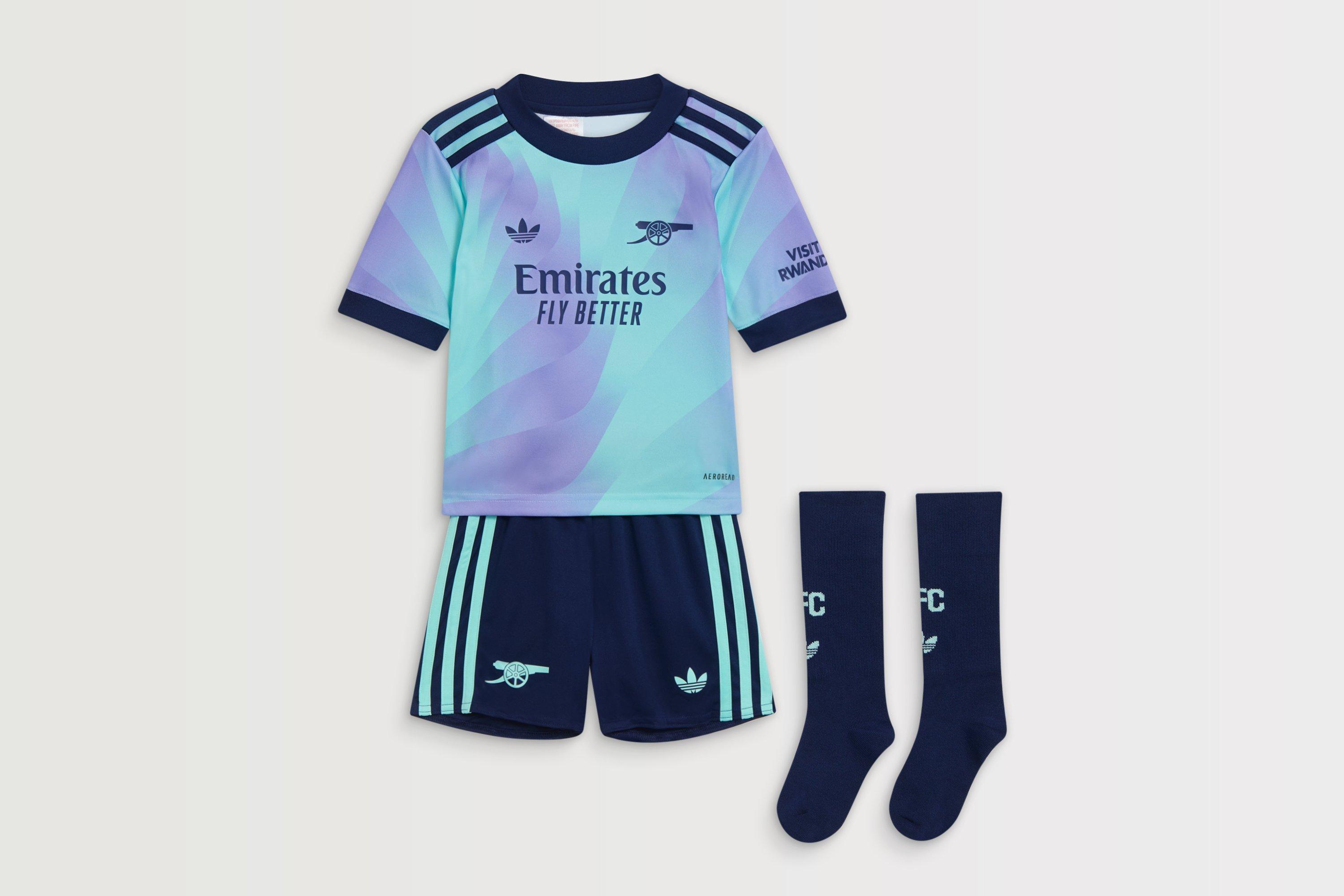 Arsenal adidas 24/25 Third Mini Kit