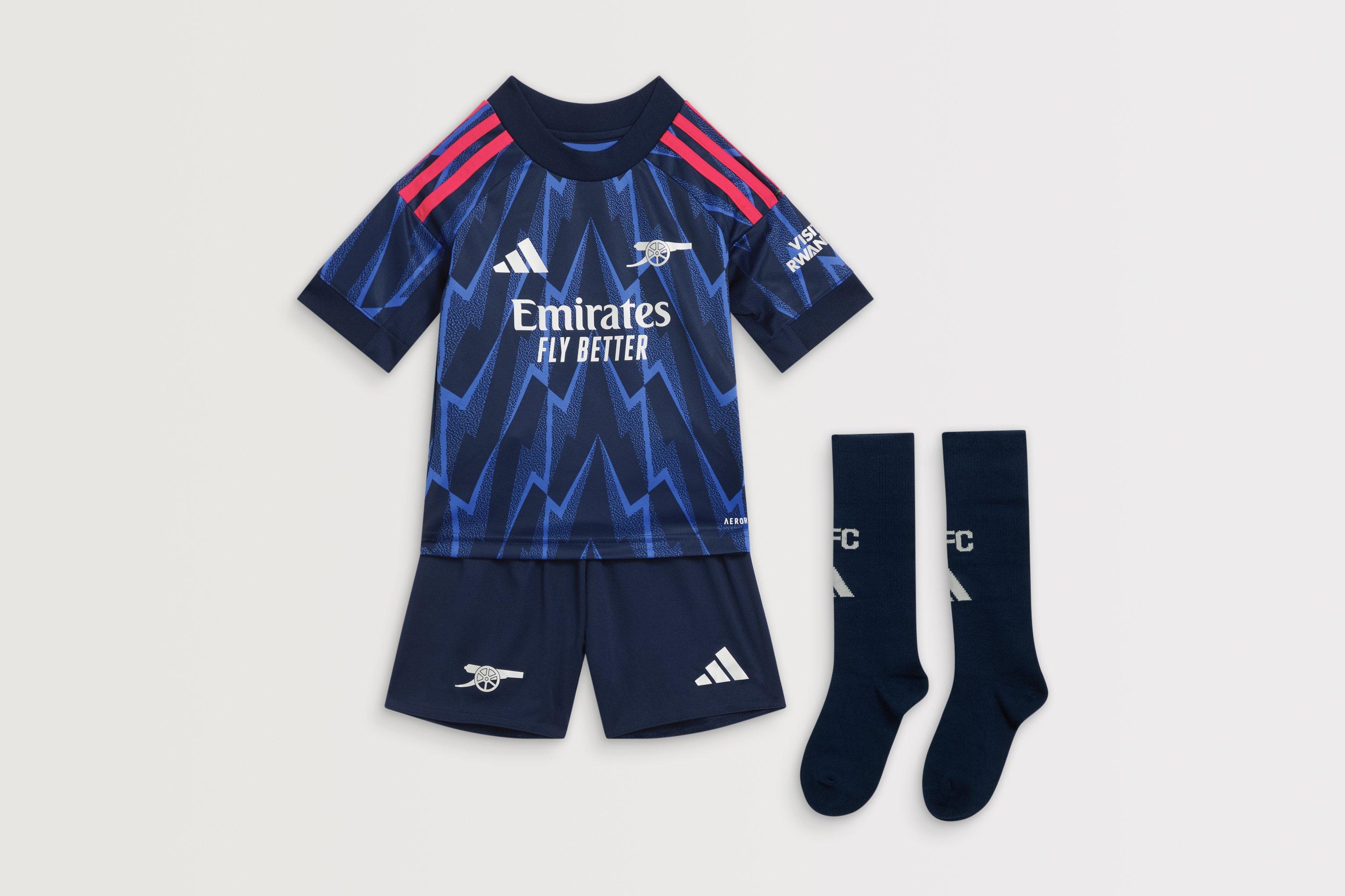 Arsenal adidas 25/26 Away Mini Kit Official Online Store