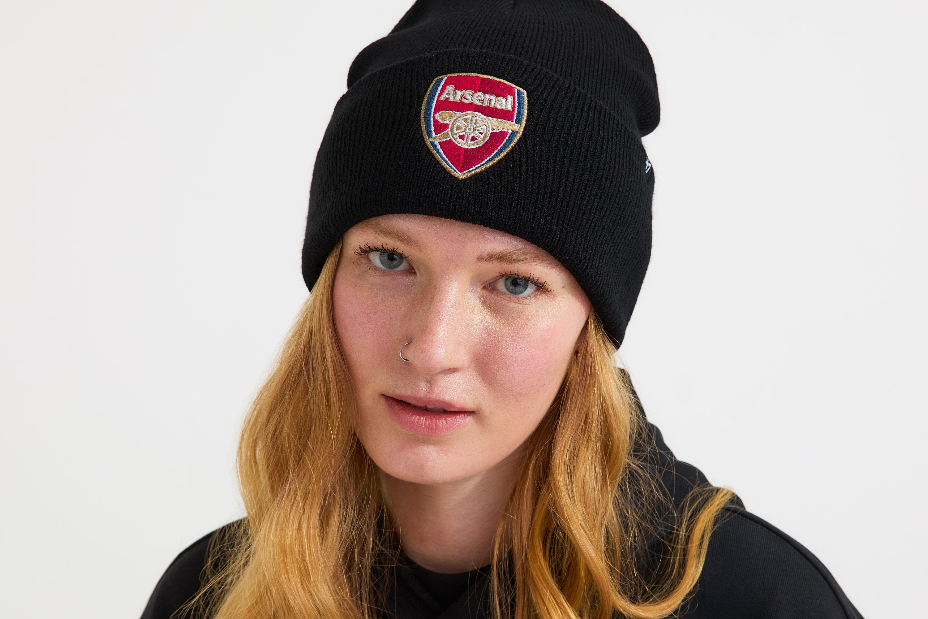 Arsenal 47 Black Crest Beanie