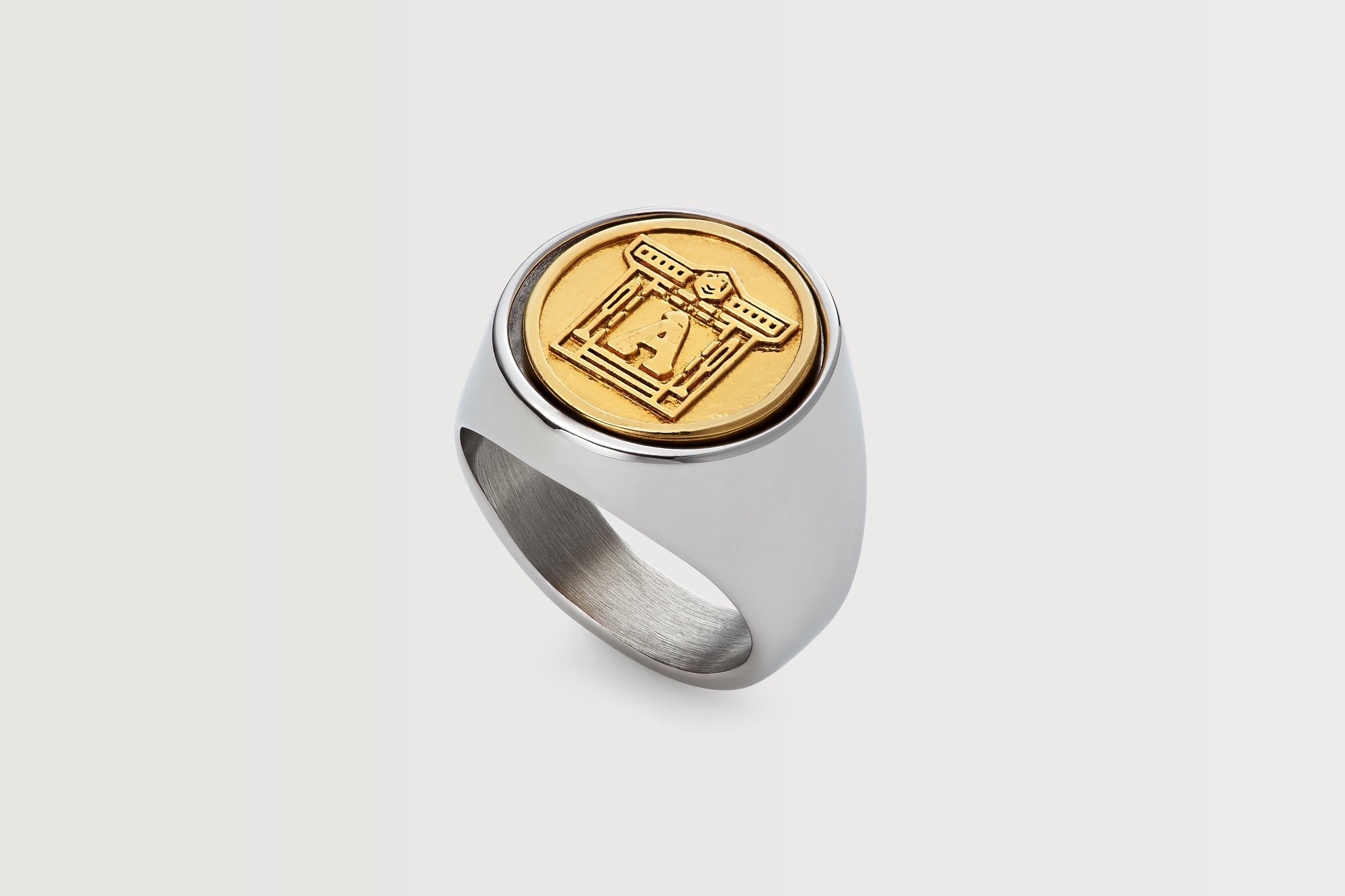 Arsenal x Aries Signet Logo Ring