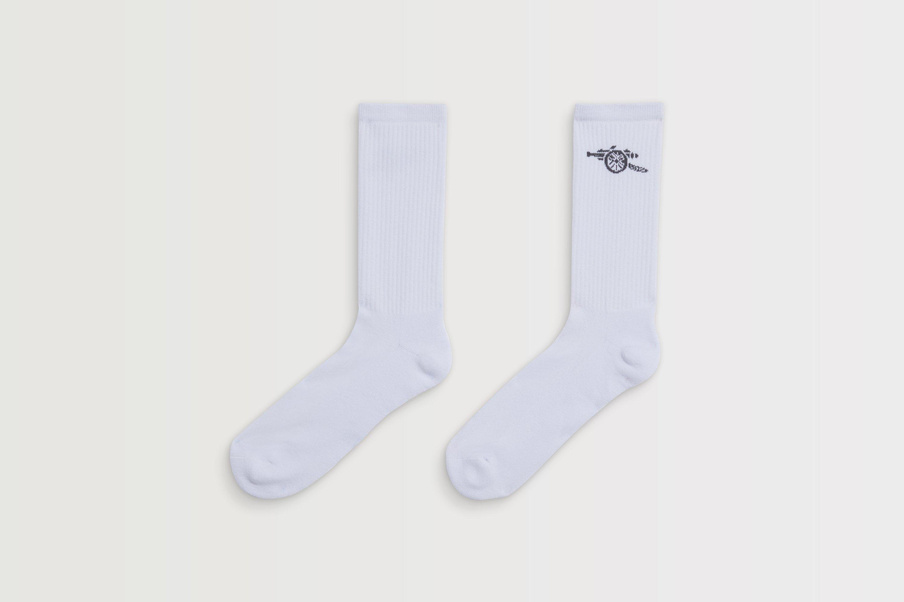 Arsenal Essentials White Cannon Socks