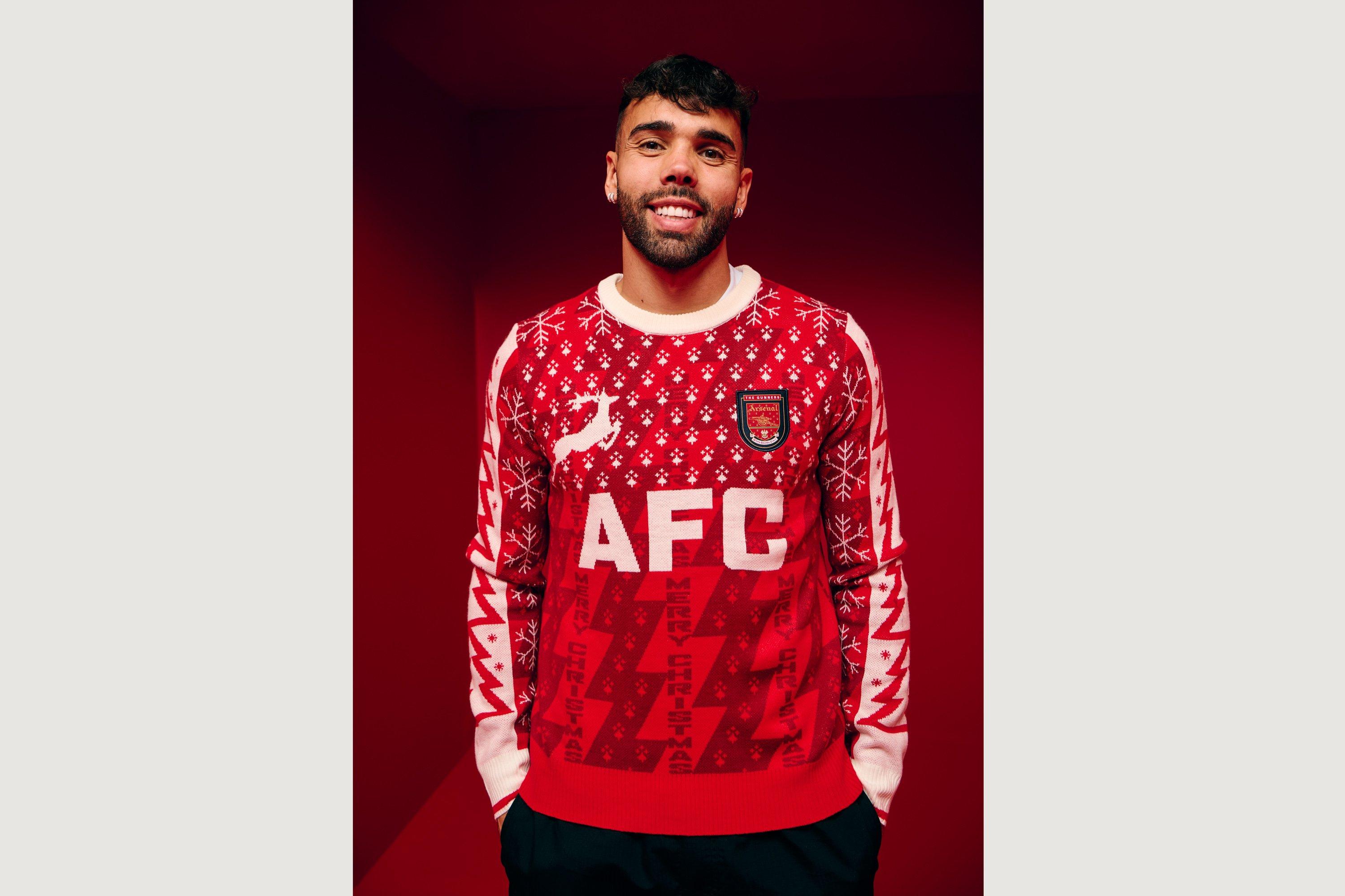 Arsenal Retro Christmas Jumper