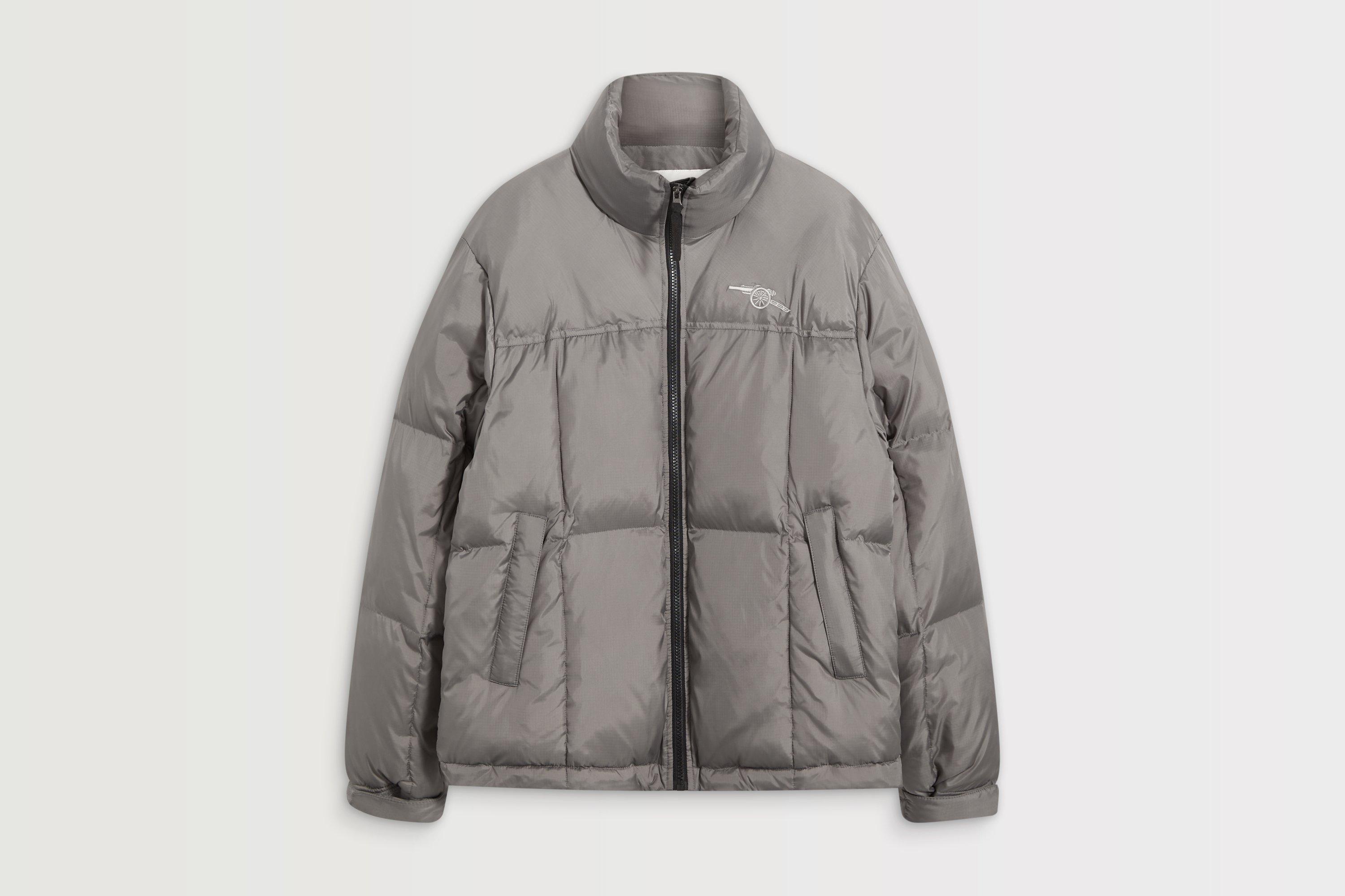 Arsenal Grey Cannon Puffer Jacket