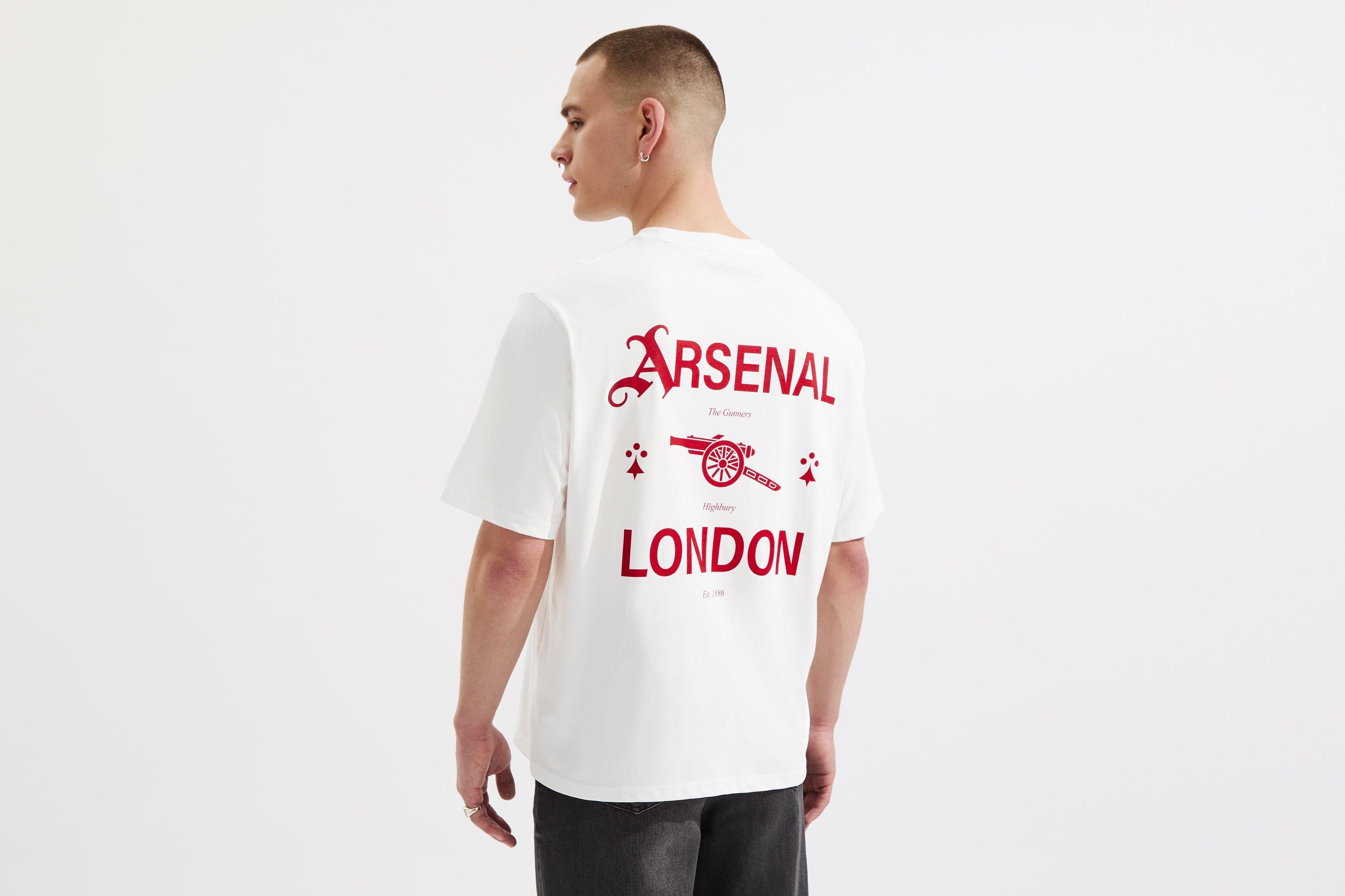 Arsenal 1886 White Graphic T-Shirt