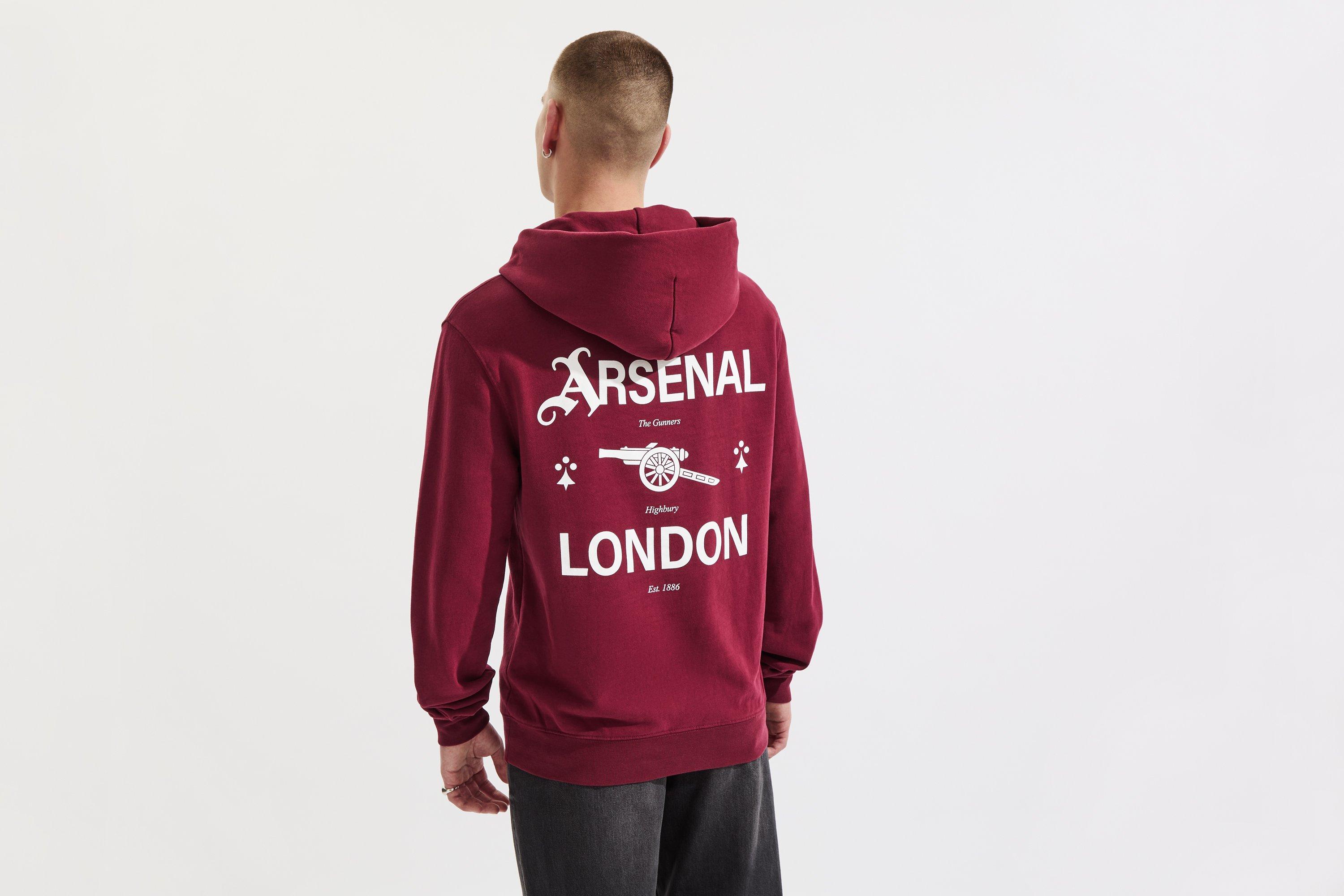 Arsenal 1886 Burgundy Graphic Hoodie