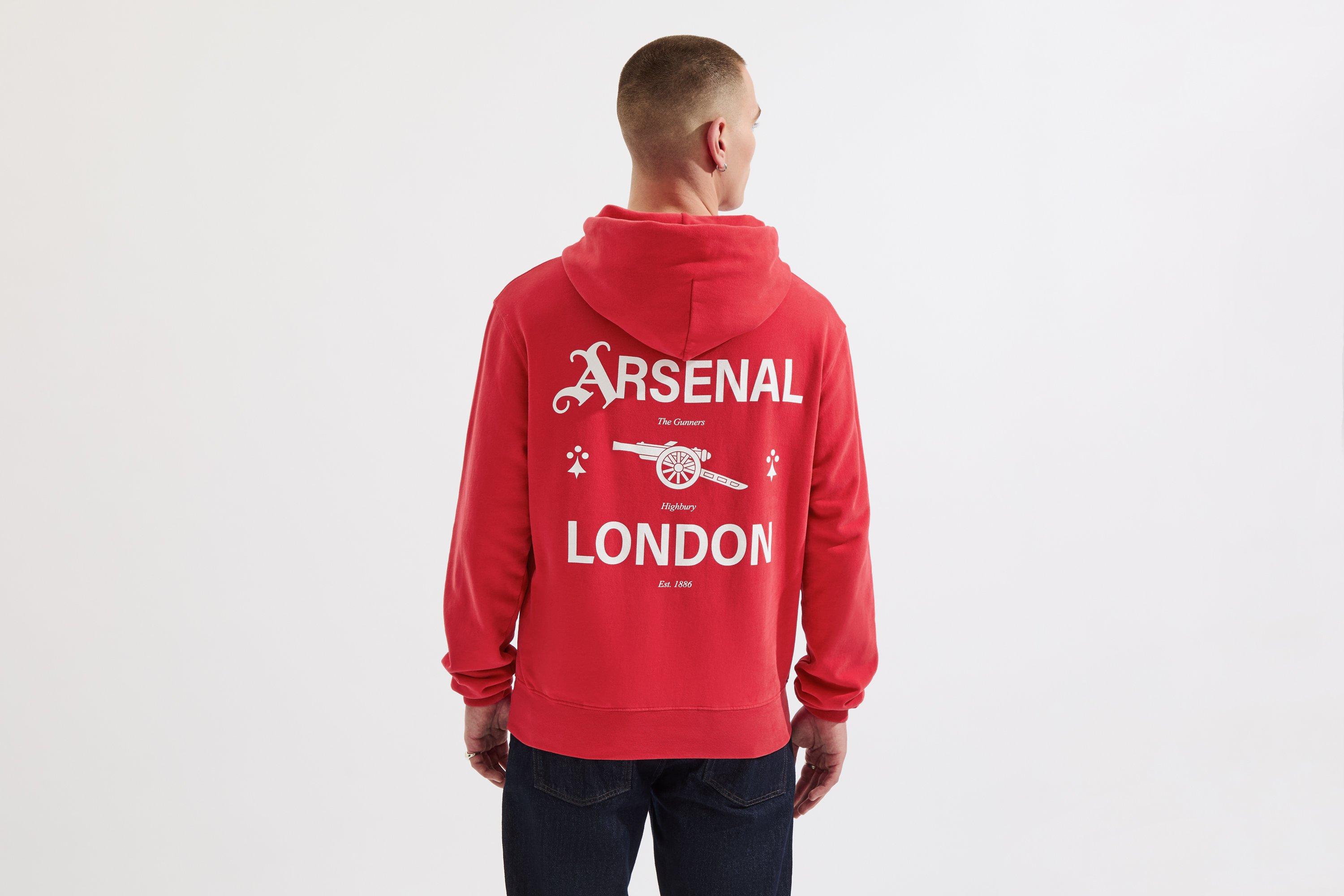 Arsenal 1886 Red Graphic Hoodie